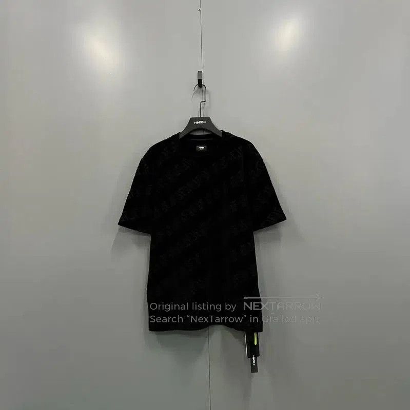 Fendi Fendi Black Logo Short Sleeve T-Shirt . Size US M / EU 48-50 / 2 - 1 Thumbnail