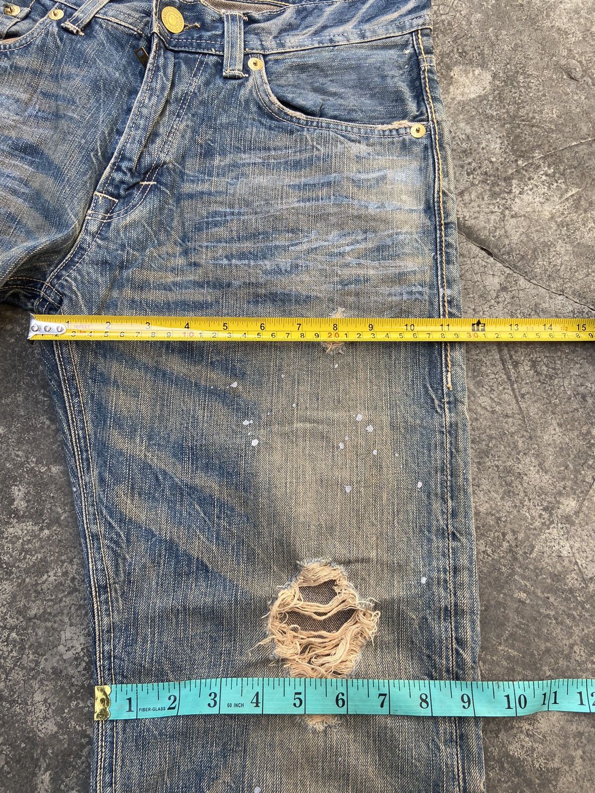 Denim & Co. Denim Craft Splash paint distressed denim Size US 32 / EU 48 - 14 Thumbnail