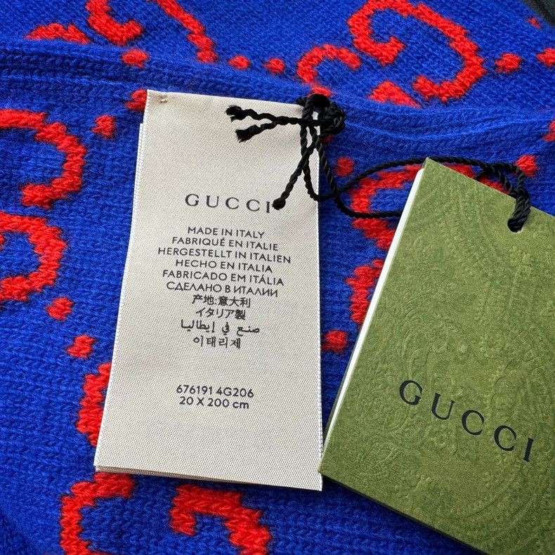 Gucci Gucci 22FW Autumn and Winter Show Designer Wool Scarf Size ONE SIZE - 7 Thumbnail