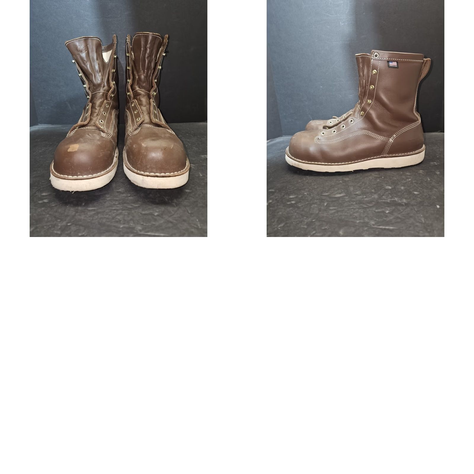 Danner Danner Signature 8" Power Foreman NMT Composite Toe Waterproof Work Boot Size 14 Mens Boots Brown Leather Waterproof Work Boot Size US 14 / EU 47 - 9 Thumbnail