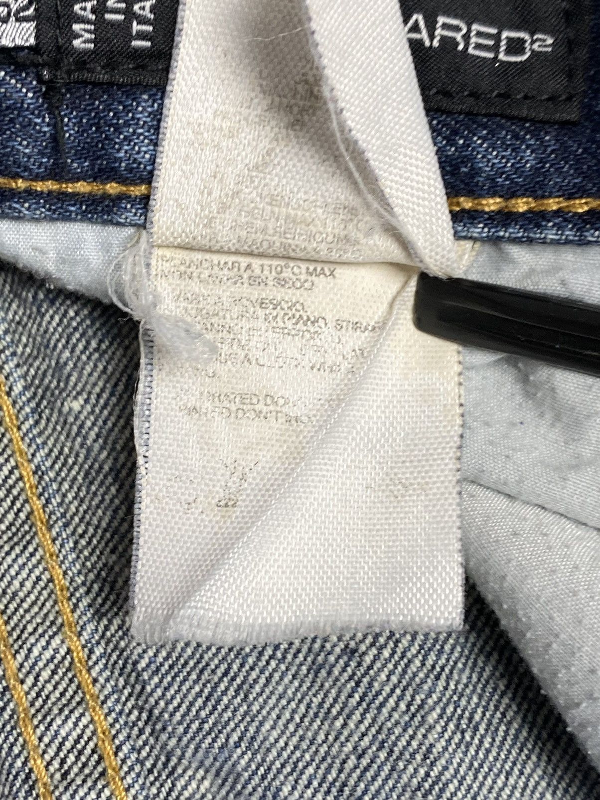 Dsquared2 Vtg DSQUARED2 Blue Distressed Jeans Size 52 Straight 35x31 Size US 36 / EU 52 - 13 Thumbnail