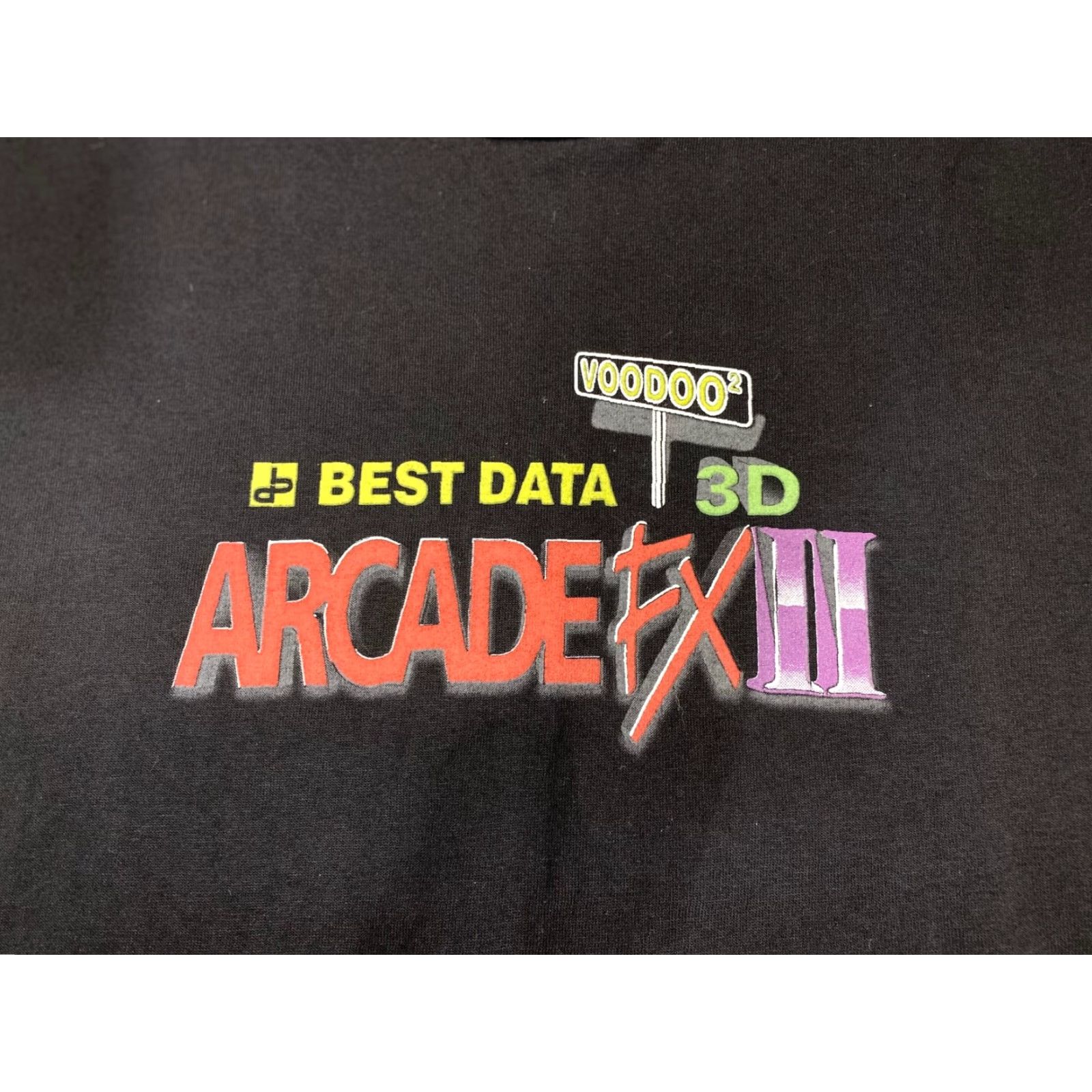 Vintage America Ultra Heavy-T T-Shirt Black Best Data 3D Arcade FX XL Short Sleeve Unbranded Unisex Graphic Tee 1990s Cotton Size US XL / EU 56 / 4 - 2 Thumbnail