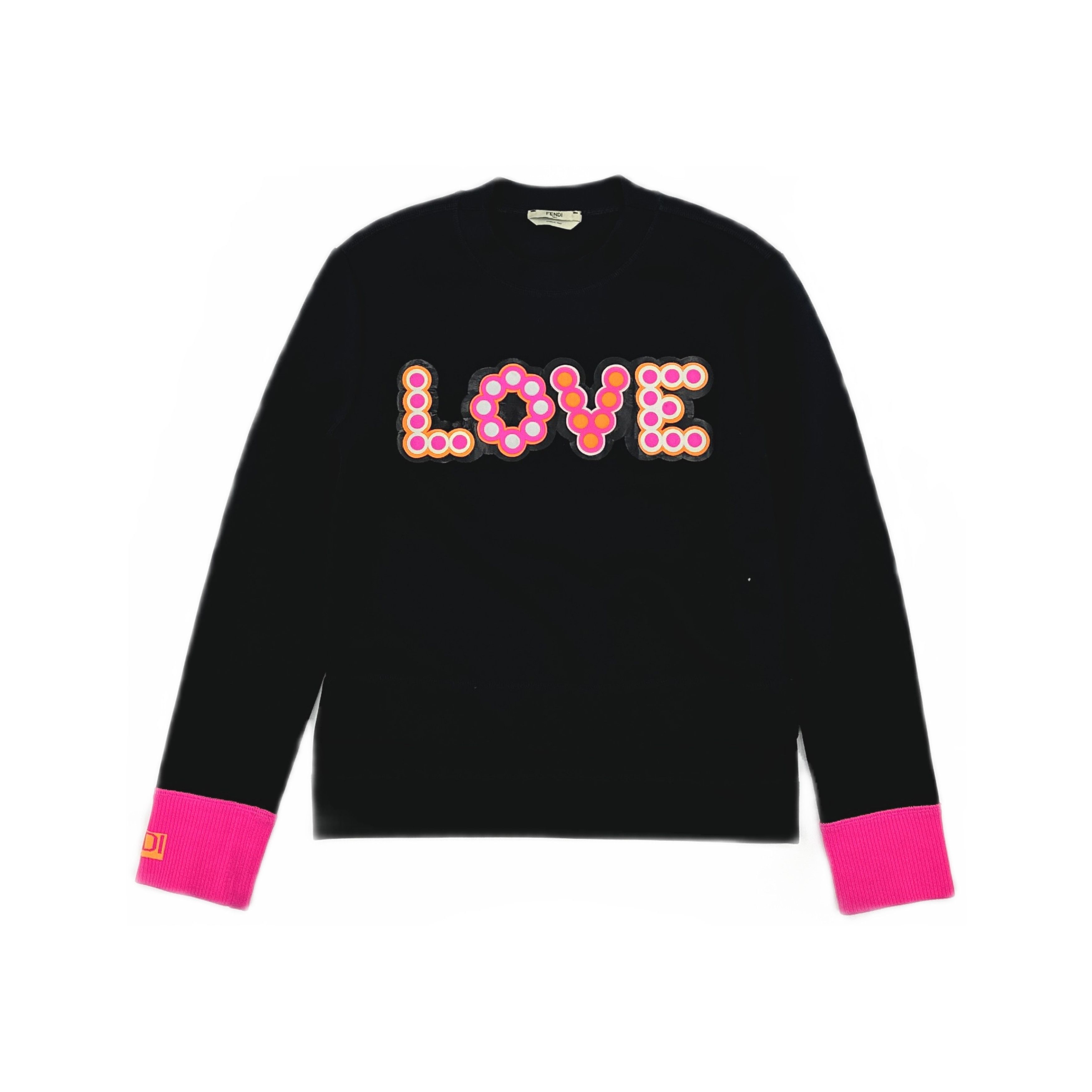 Fendi Fendi LOVE Graphic Sweatshirt Size IT 38 Size XS / US 0-2 / IT 36-38 - 1 Thumbnail
