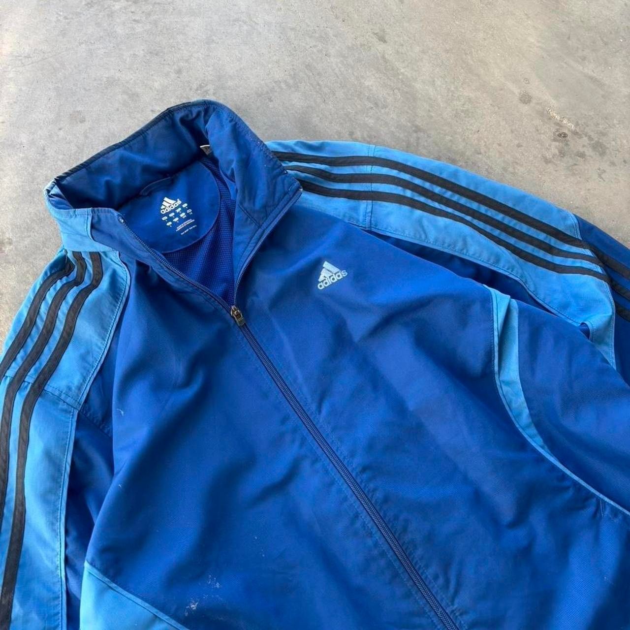 Adidas y2k adidas striped windbreaker jacket Size US L / EU 52-54 / 3 - 2 Thumbnail