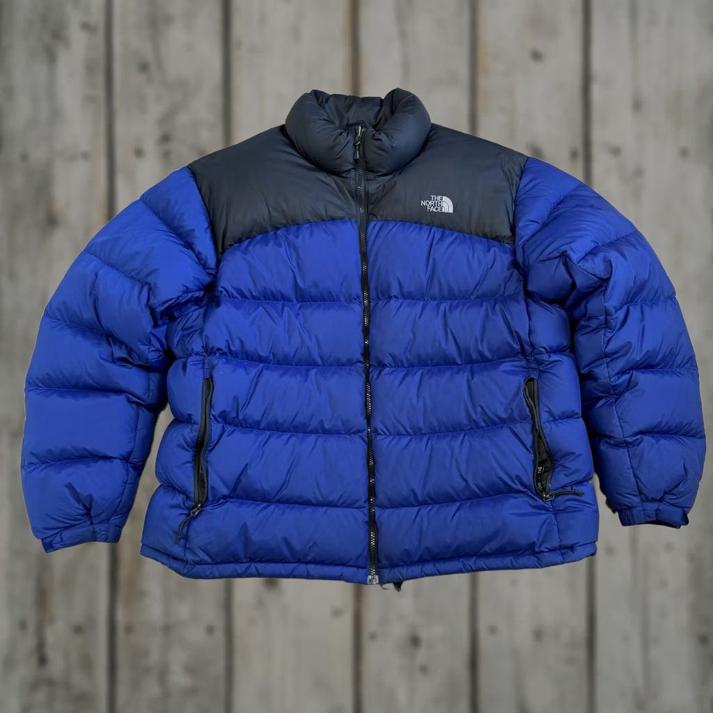 The North Face North Face Nuptse Puffer Jacket Mens XXL 2X Blue Black Winter Goose Down Coat Size US XXL / EU 58 / 5 - 1 Thumbnail