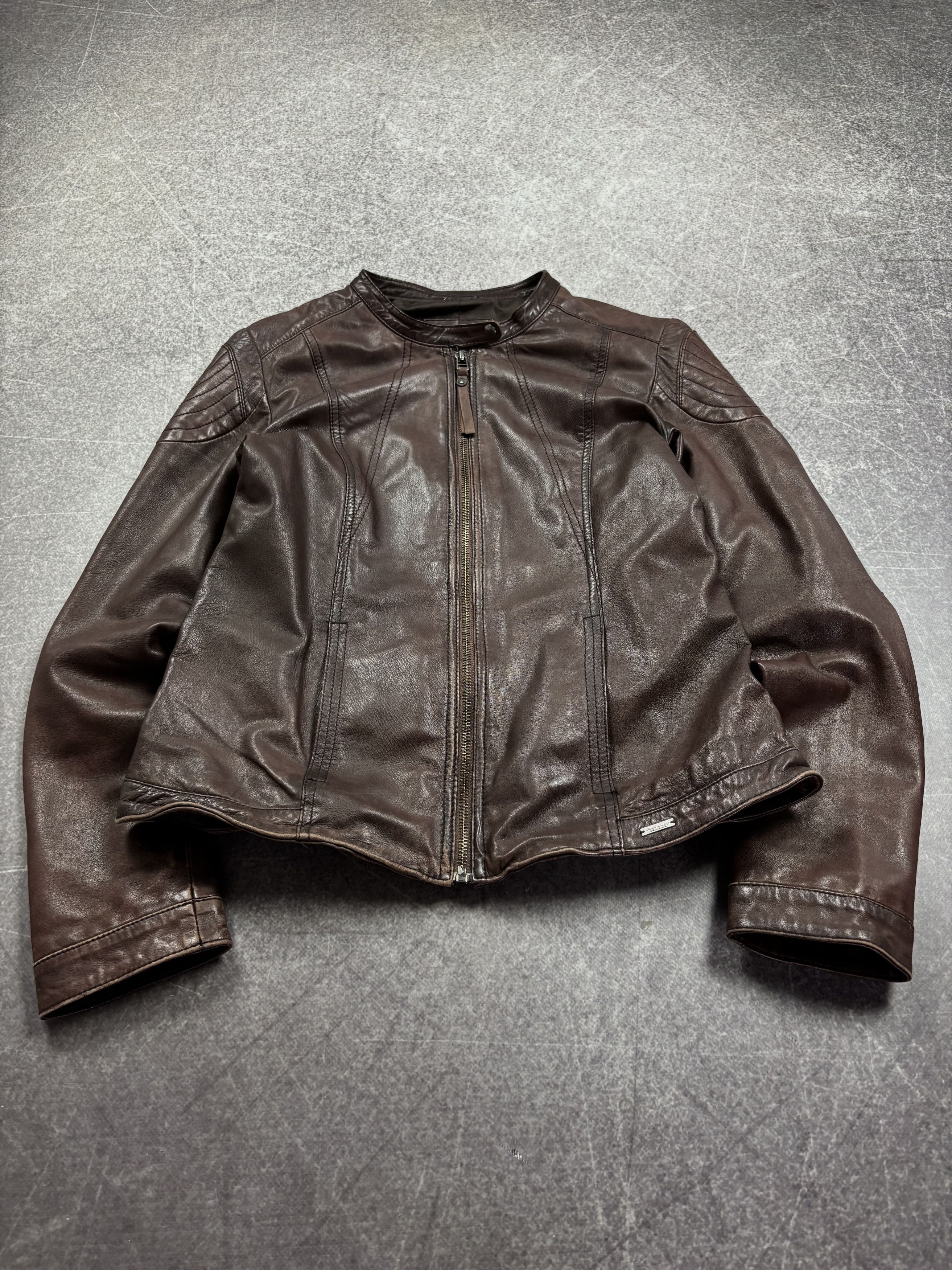 Diesel Rick Owens Type Yohji Yamamoto Style Diesel Leather Jacket Size US S / EU 44-46 / 1 - 1 Thumbnail