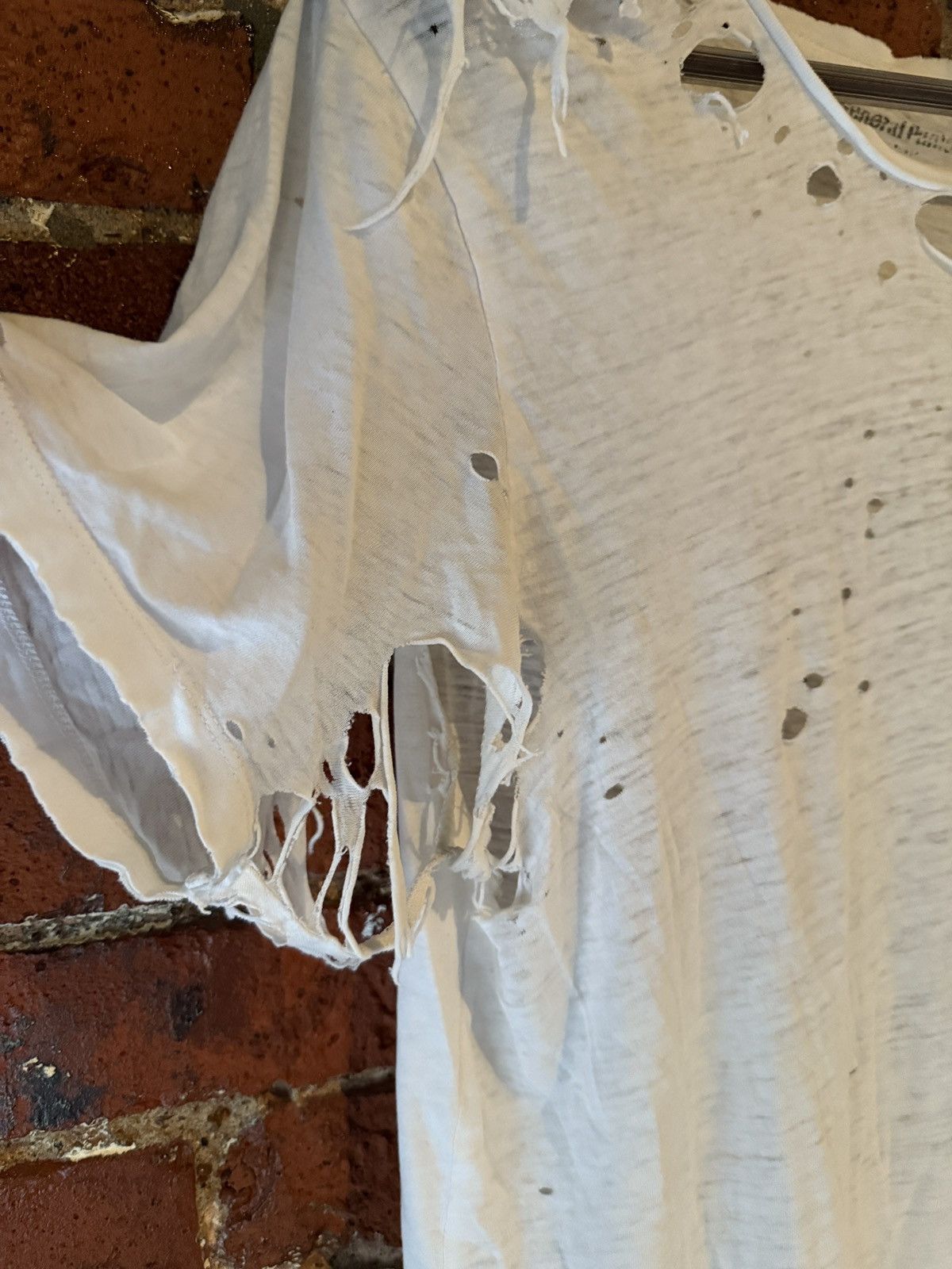 Vintage THRASHED PAPER THIN vintage shirt Size US XL / EU 56 / 4 - 5 Thumbnail