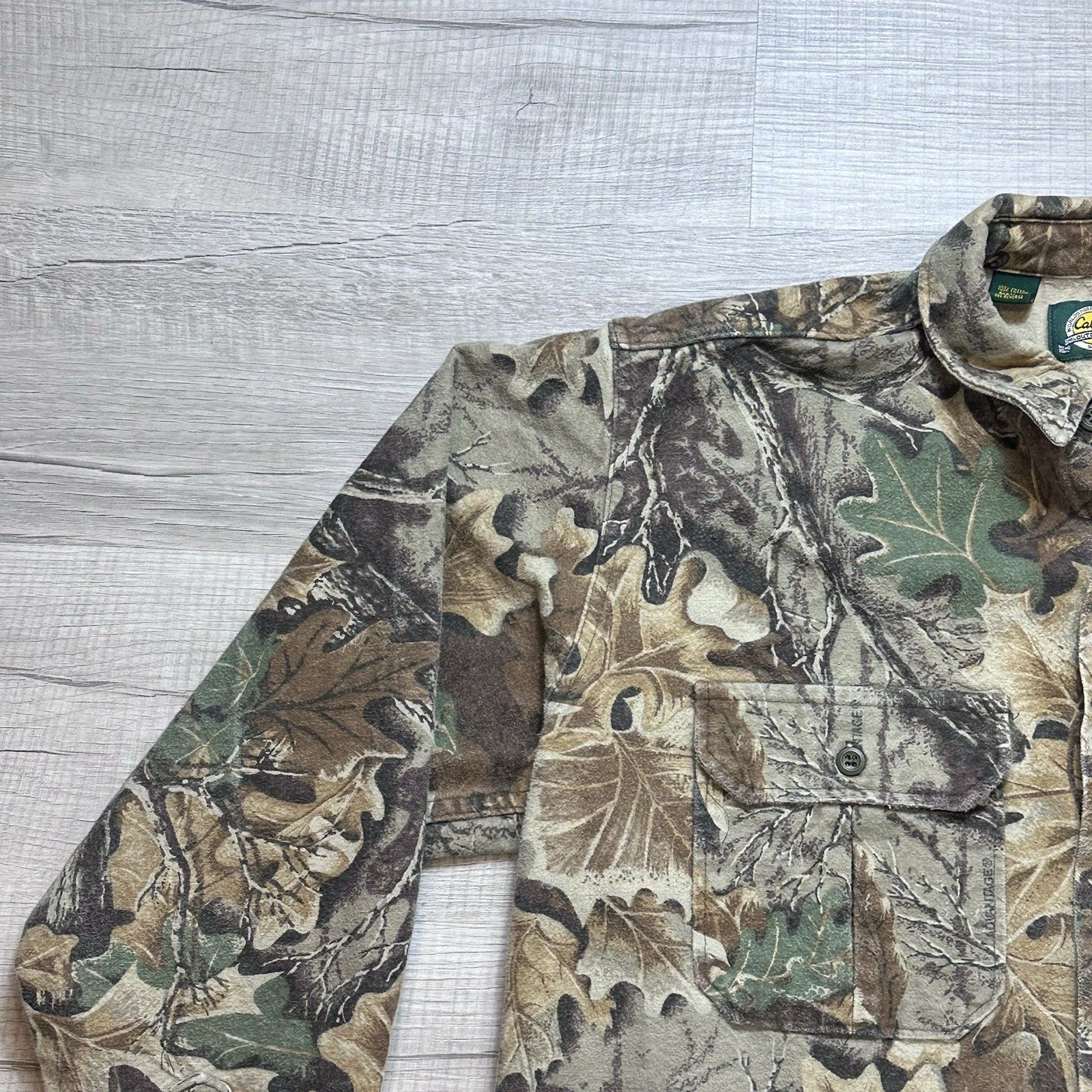 Cabelas Vintage Cabelas Mens Camouflage Button-Up Outdoor Shirt XLT Size US XL / EU 56 / 4 - 6 Thumbnail