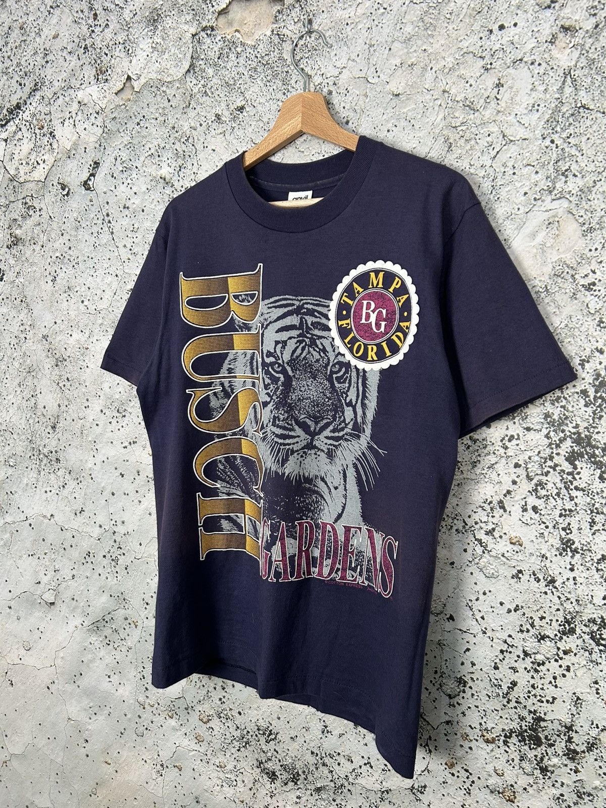 Vintage Vintage Tampa Florida Busch Gardens 90s Single Stitch Tee Size US M / EU 48-50 / 2 - 2 Thumbnail