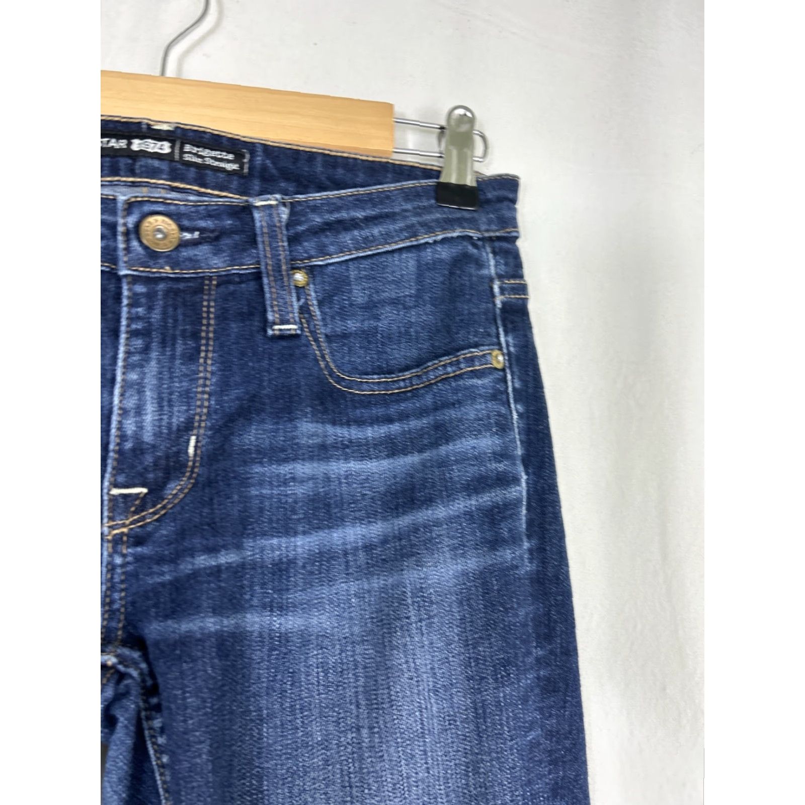 Vintage BIG STAR Jeans Womens Bootcut 26R 28x32 Dark Blue Low Rise 5-Pocket Embroidered Logo N/A Size 26" / US 2 / IT 38 - 6 Thumbnail