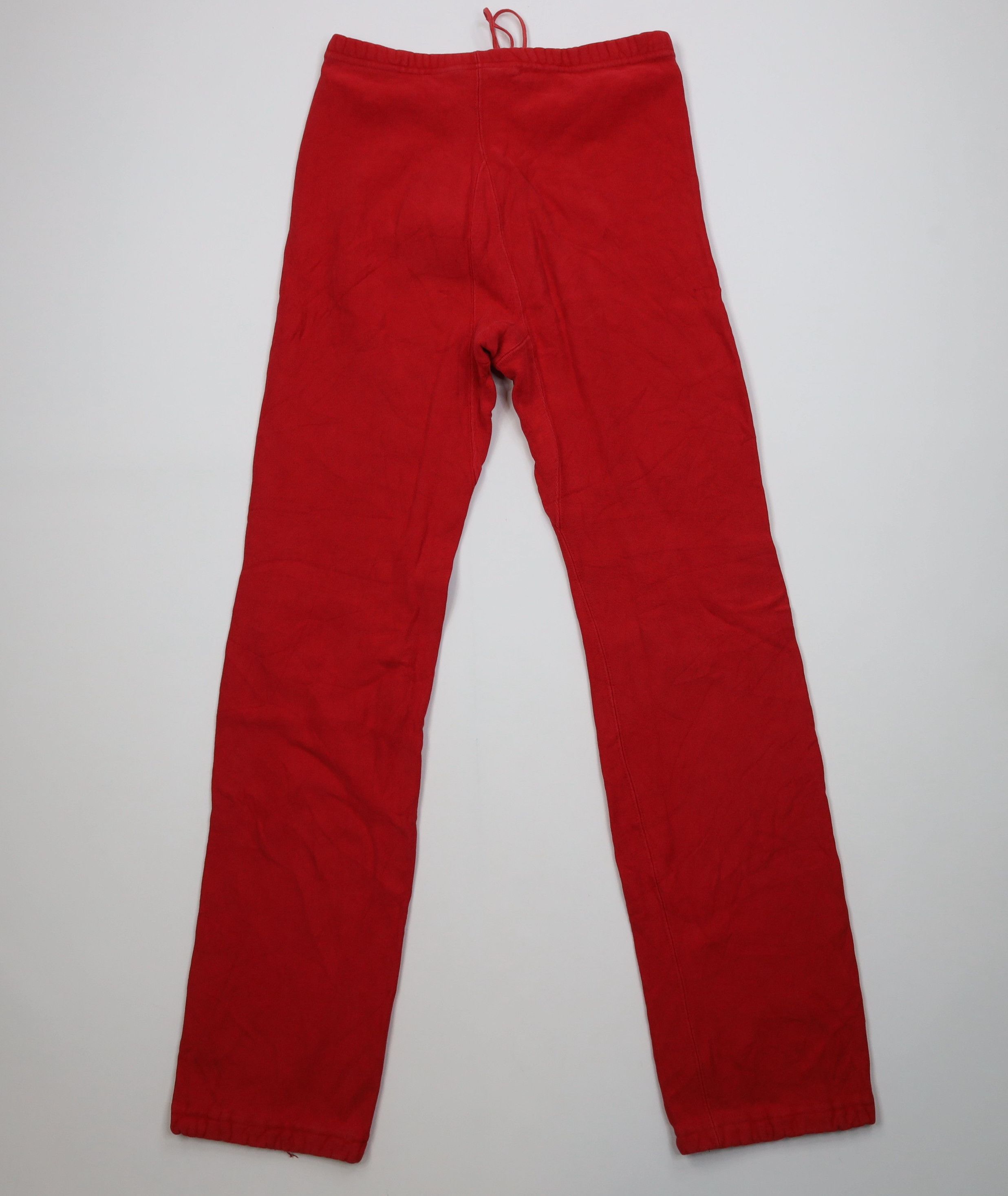 Champion Vintage 90s Champion Reverse Weave Gusset Sweatpants Red USA Size US 34 / EU 50 - 10 Thumbnail