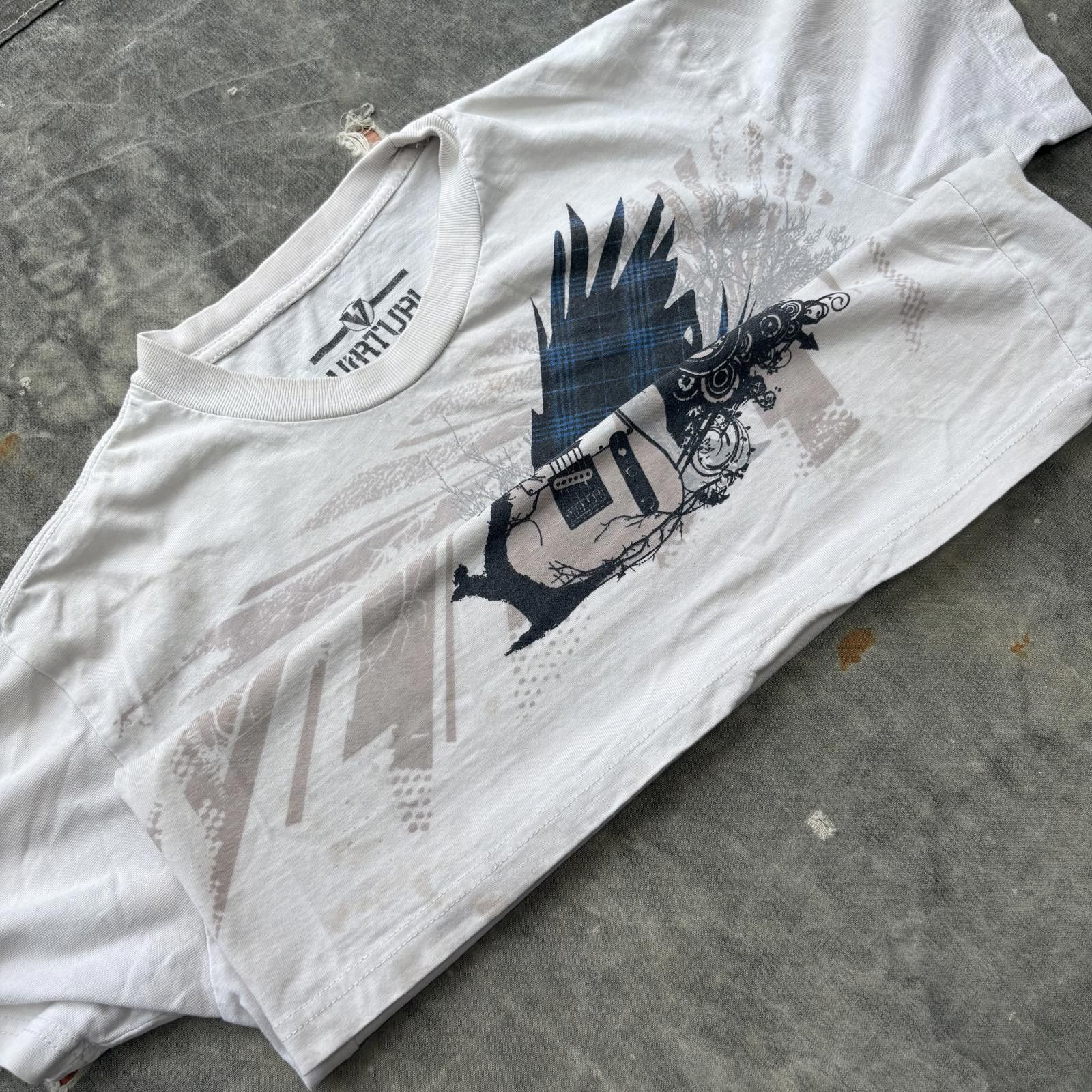 Vintage Vintage Y2K Affliction Crow Plaid Guitar Skate Grunge Shirt Size M / US 6-8 / IT 42-44 - 5 Thumbnail