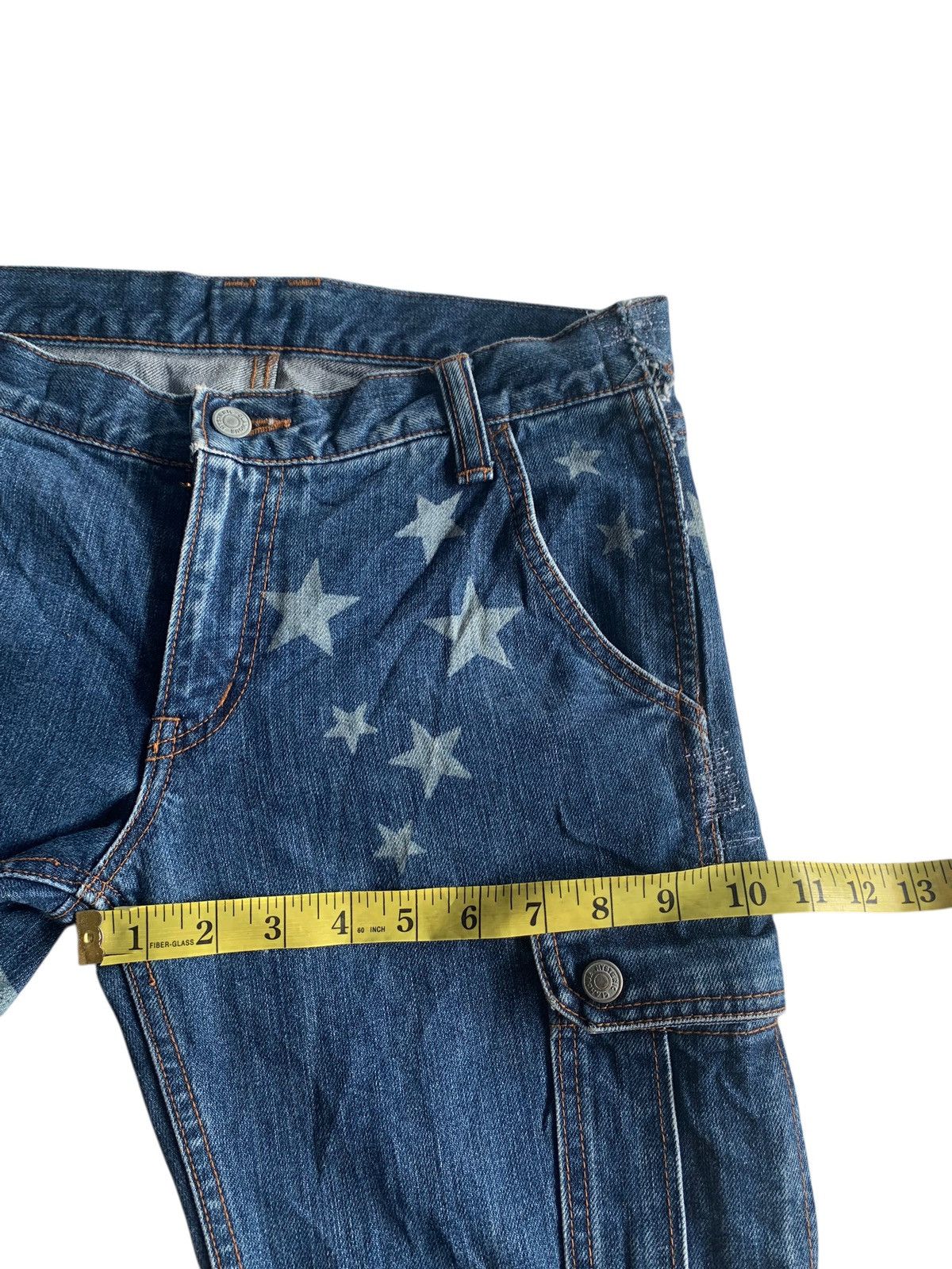 Kapital RARE💥HYSTERIC GLAMOUR STAR FLARED REPAIRED DISTRESSED DENIM Size US 30 / EU 46 - 22 Thumbnail