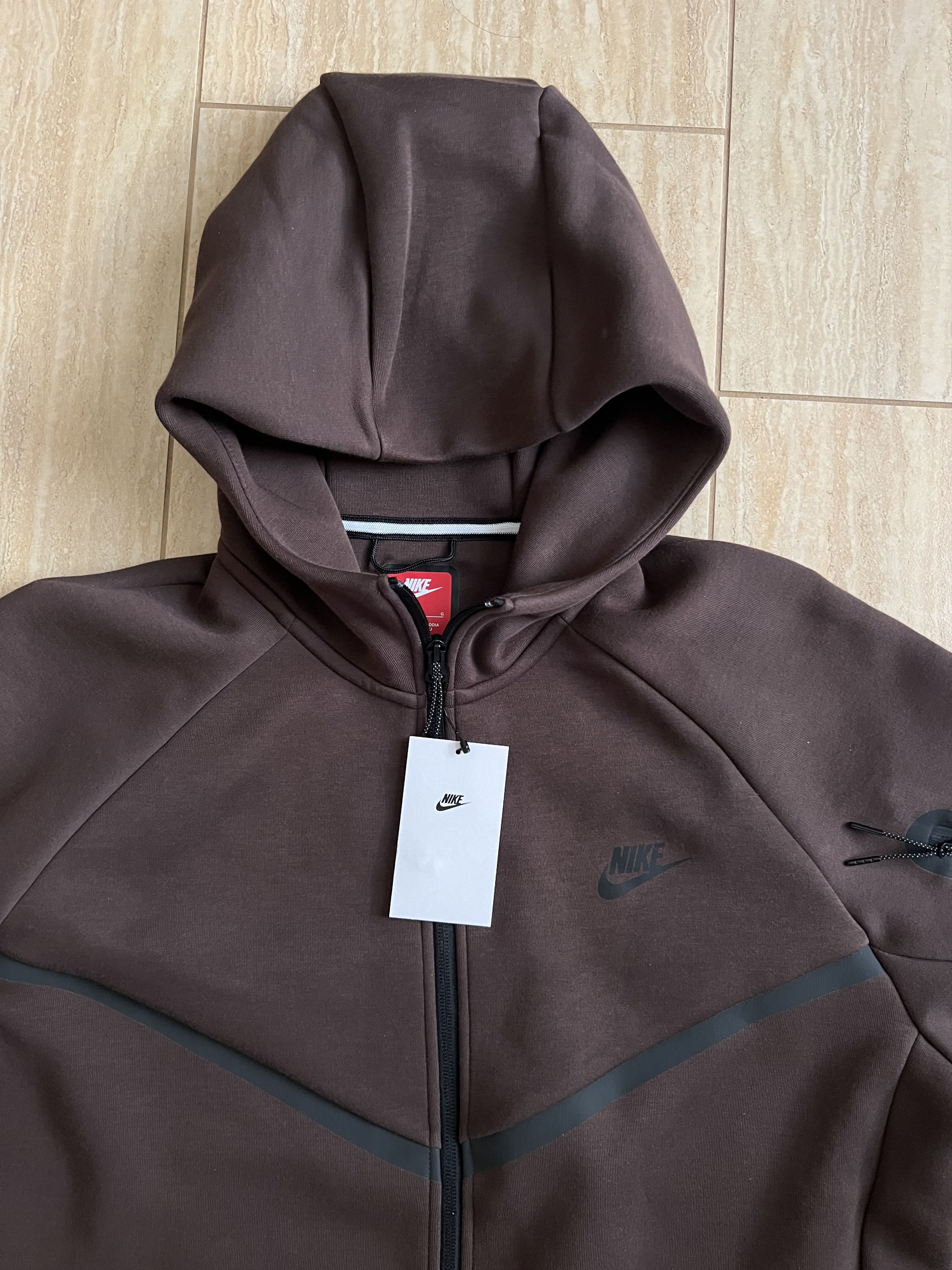 Nike Nike Tech Fleece Windrunner Full-Zip Hoodie Baroque Brown Size US L / EU 52-54 / 3 - 6 Thumbnail