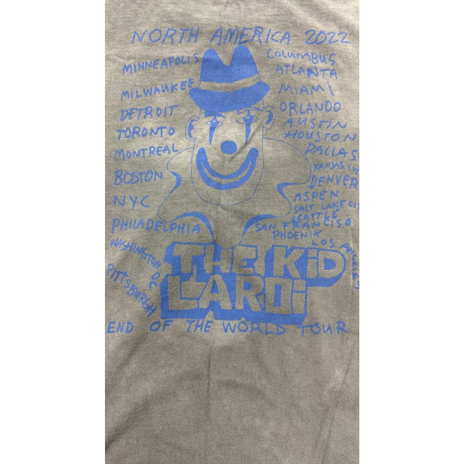 Vintage The Kid Laroi Shirt Mens Large Gray End of the World Tour 2022 Graphic Tee Music Size US L / EU 52-54 / 3 - 4 Thumbnail