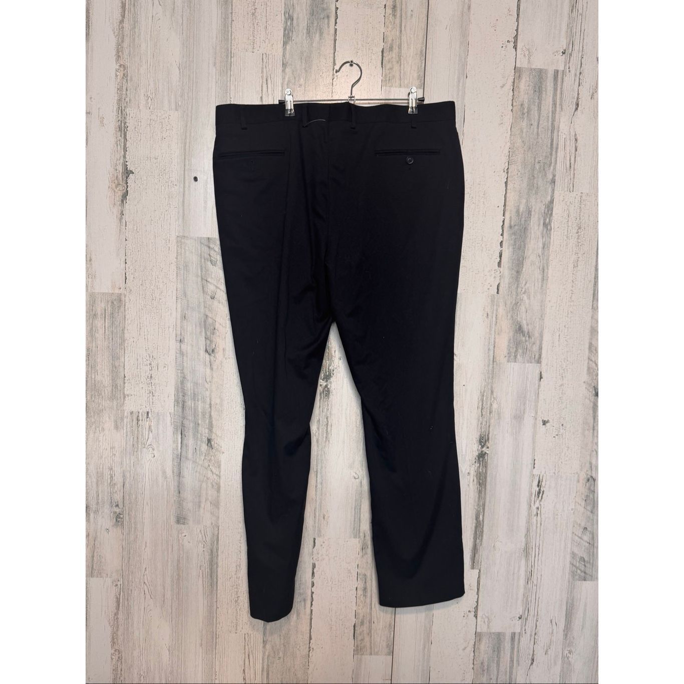 Perry Ellis Perry Ellis Portfolio Black Dress Pants 40x32 – Classic Fit, Size US 40 / EU 56 - 6 Thumbnail