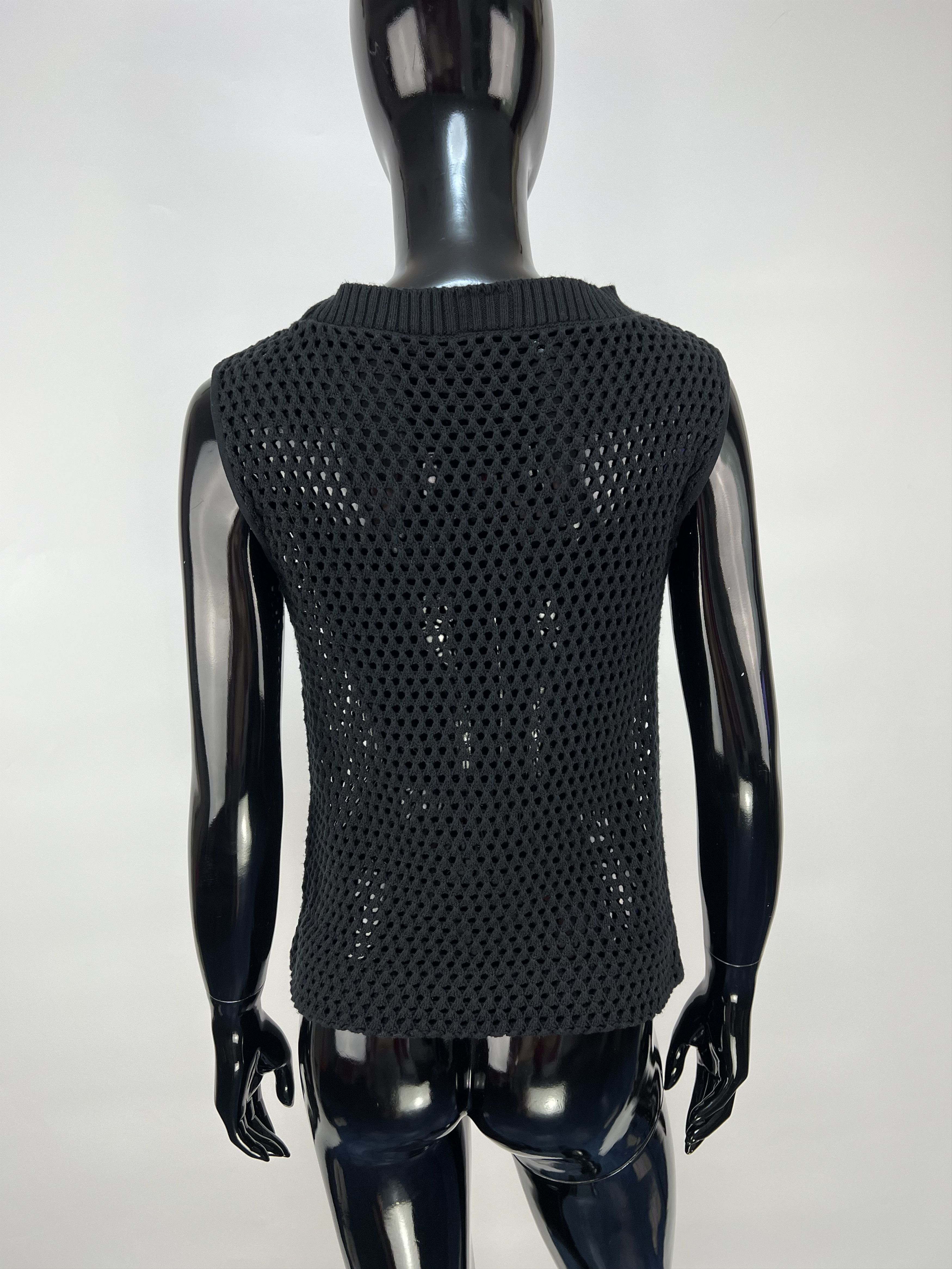 Just Cavalli Just Cavalli Cotton Mesh Top Blouse Size M / US 6-8 / IT 42-44 - 3 Thumbnail