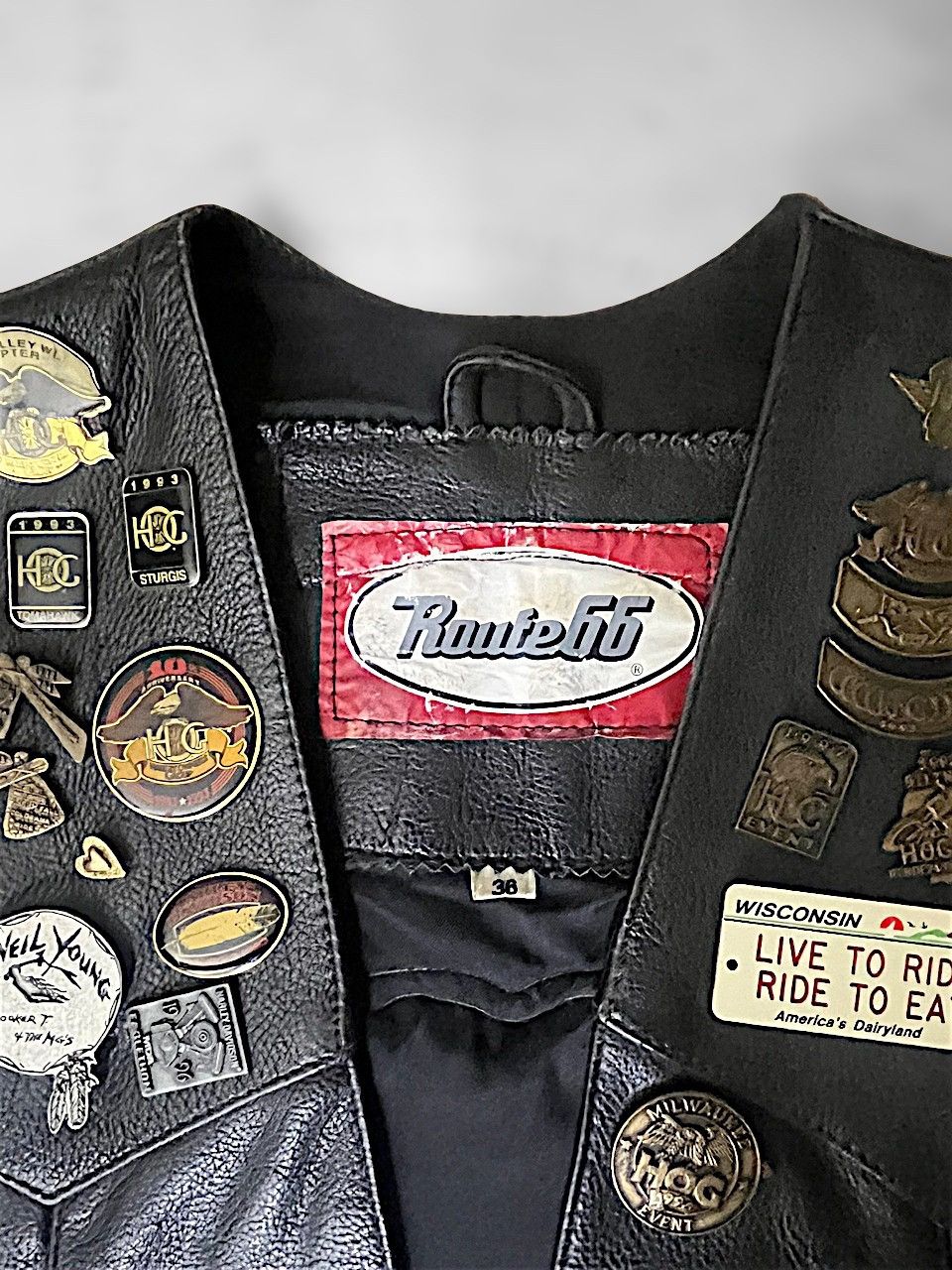 Harley Davidson Vintage 90s Harley-Davidson Leather Motorcycle Vest Size XS / US 0-2 / IT 36-38 - 7 Thumbnail
