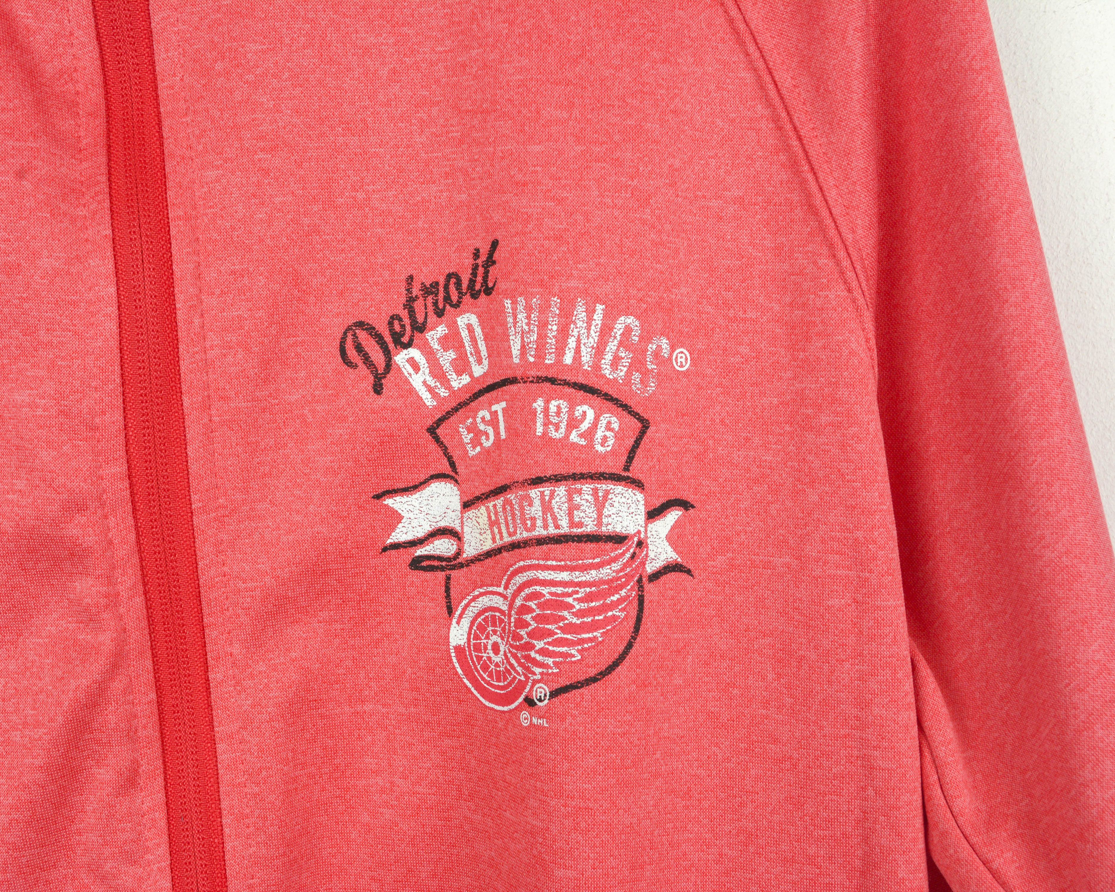 NHL Detroit Red Wings Women L Hockey Tracksuit Sweatshirt Jacket Size L / US 10 / IT 46 - 3 Thumbnail