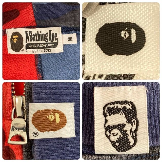 Bape BAPE Shark Full Zip Hoodie Red Camo x Blue Camo APE Size US M / EU 48-50 / 2 - 7 Thumbnail