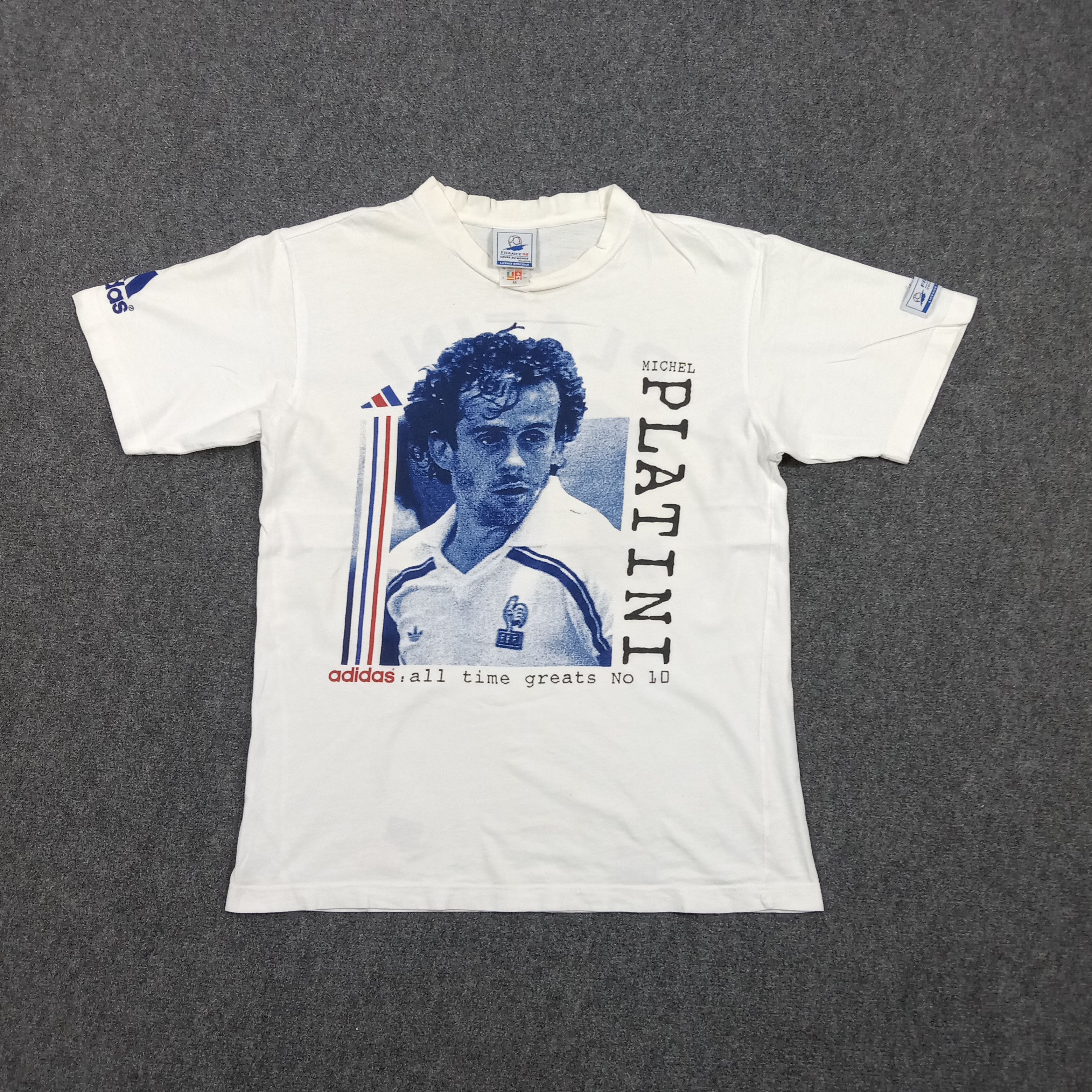 Adidas 90's Adidas Michel Platini France Soccer Tshirt C294N19 Size US M / EU 48-50 / 2 - 1 Thumbnail