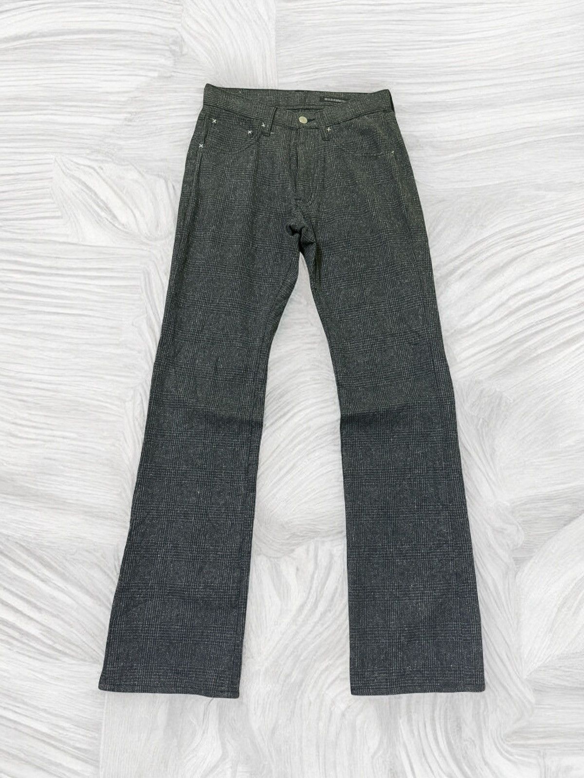 Japanese Brand FLARE WILD KHAKIS WOOL TROUSER PLAID PANT VTG Size US 28 / EU 44 - 1 Thumbnail