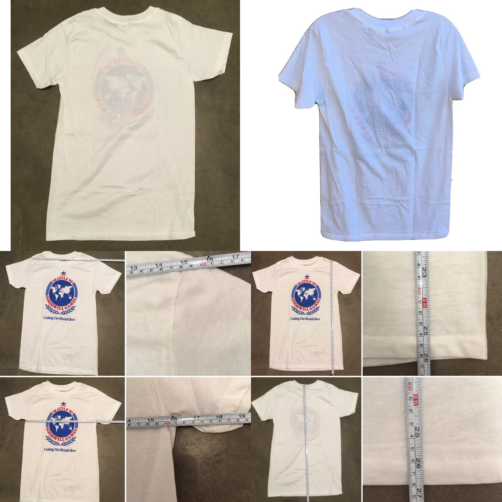 Vintage VINTAGE Seattle 90s Goodwill Games Uniting The World’s Best T-Shirt M 38-40 White Mens Short Sleeve Graphic Tee Size US M / EU 48-50 / 2 - 8 Thumbnail
