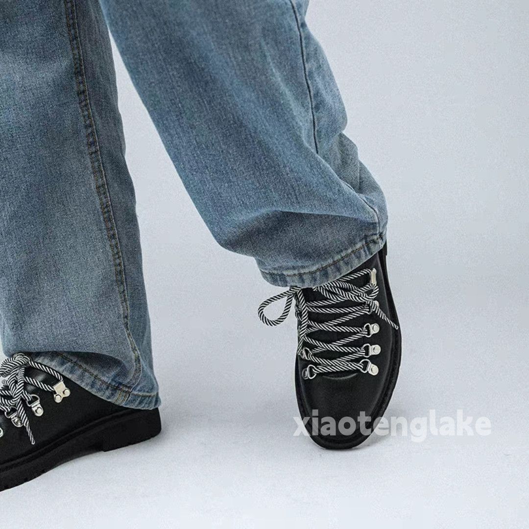 Vintage Unisex outdoor utility workwear hiking mountain boots shoes Size US 12 / EU 45 - 6 Thumbnail