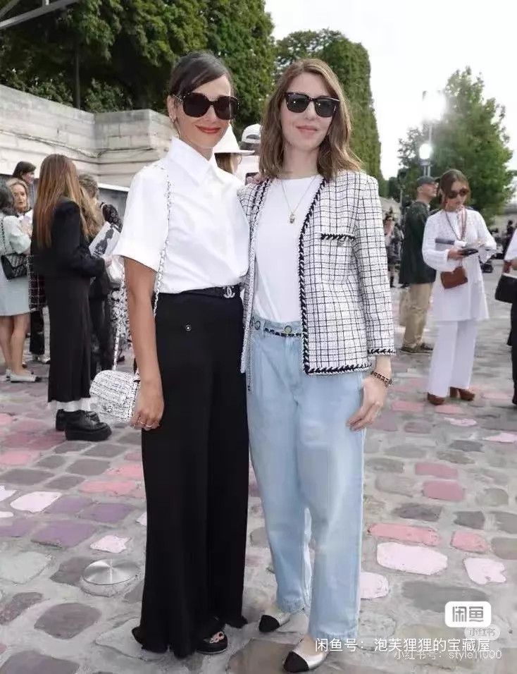 Chanel Chanel Black and white plaid cuff fake two-piece long-slee Size XS / US 0-2 / IT 36-38 - 9 Thumbnail