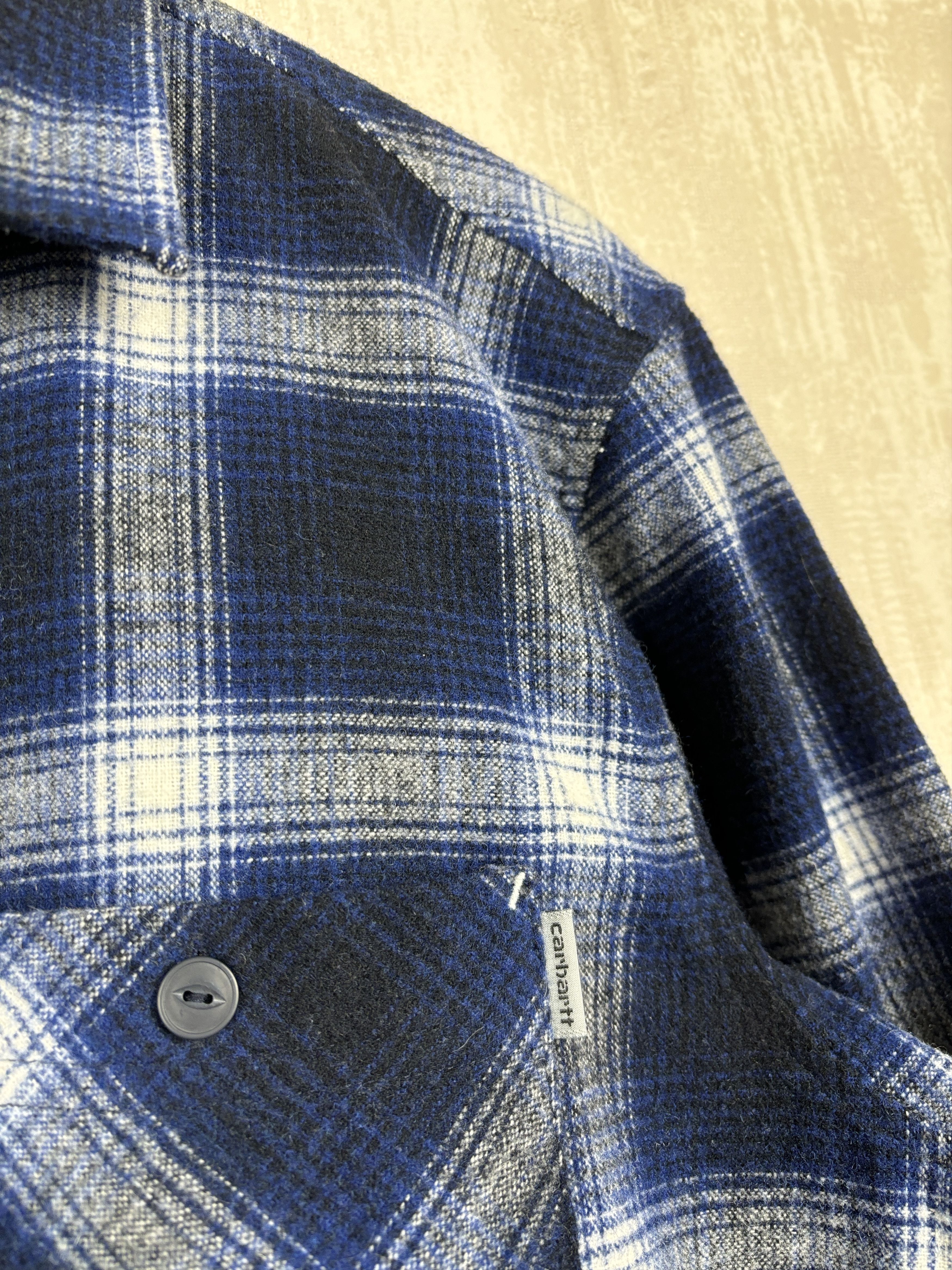 Carhartt Wip MINT Carhartt WIP L/S Halleck Shirt Wool Blend Pockets Check Size US M / EU 48-50 / 2 - 4 Thumbnail