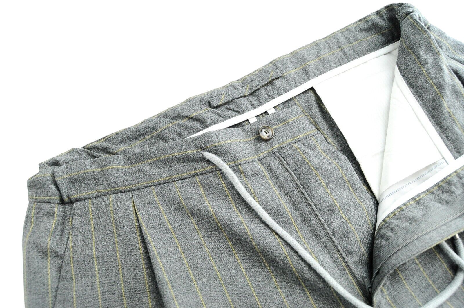 Suitsupply HAVANA PATCH UK38R Wool Grey Striped 2 Piece Suit 57910 Size 38R - 8 Thumbnail
