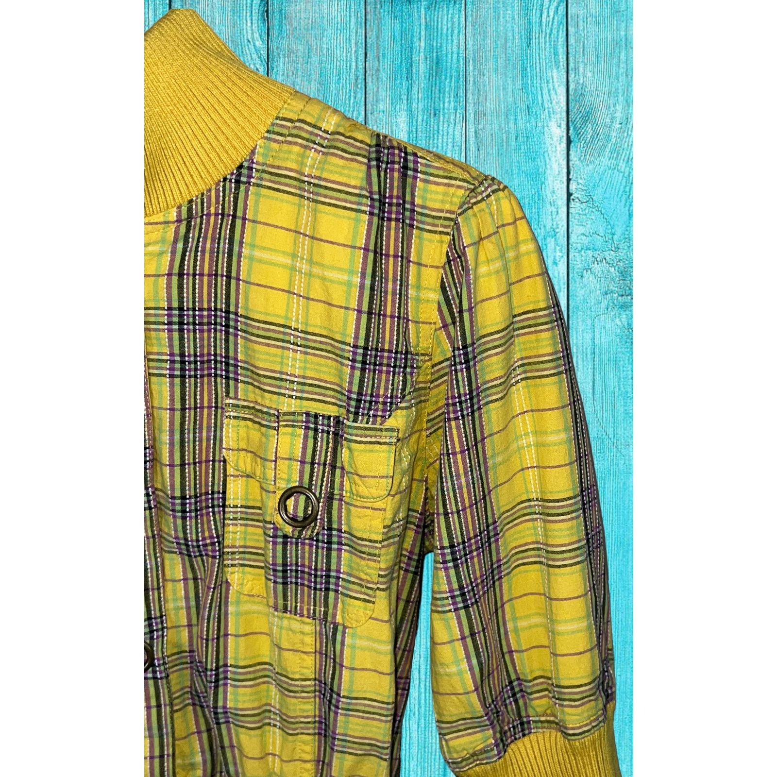 Forever 21 Forever 21 Yellow Button Jacket Blazer Size L / US 10 / IT 46 - 8 Thumbnail