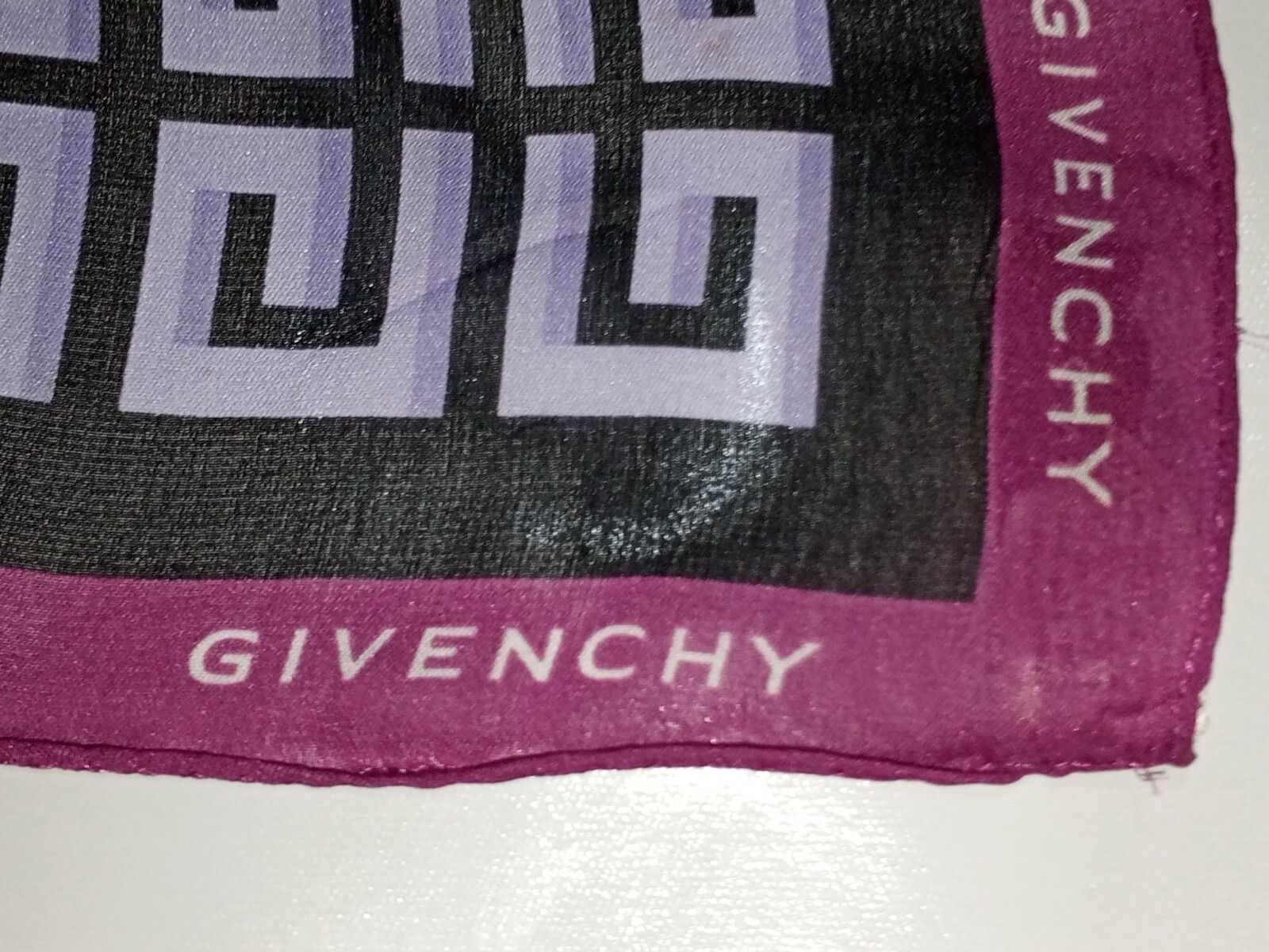 Givenchy GIVENCHY PARIS Large GG Iconic Monogram Vintage Silk Scarf Size ONE SIZE - 3 Thumbnail