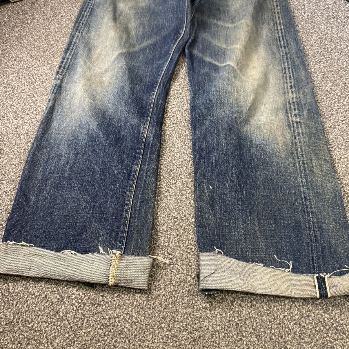 Full Count & Co. Vintage Selvedge Ripped 1101 W34 Full Count Denim Wideleg Size US 34 / EU 50 - 5 Thumbnail