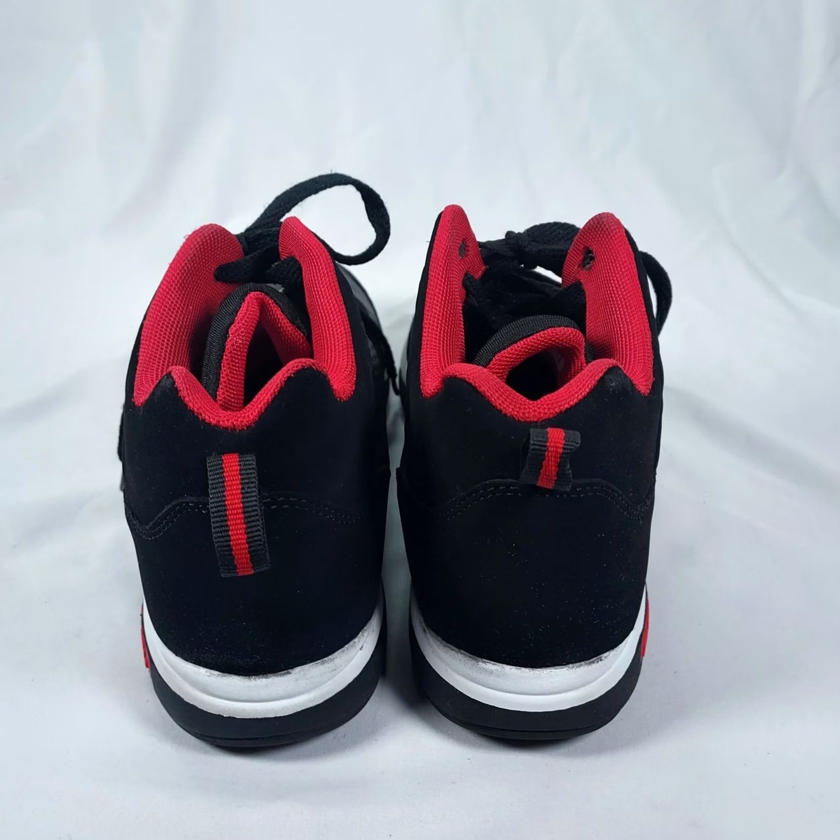 Fubu FUBU Men Black Red High Top Basketball Shoes Sneakers Synthetic Leather Upper Rubber Outsole M 8.5 Athletic Casual Activewear Mens Size US M / EU 48-50 / 2 - 3 Thumbnail