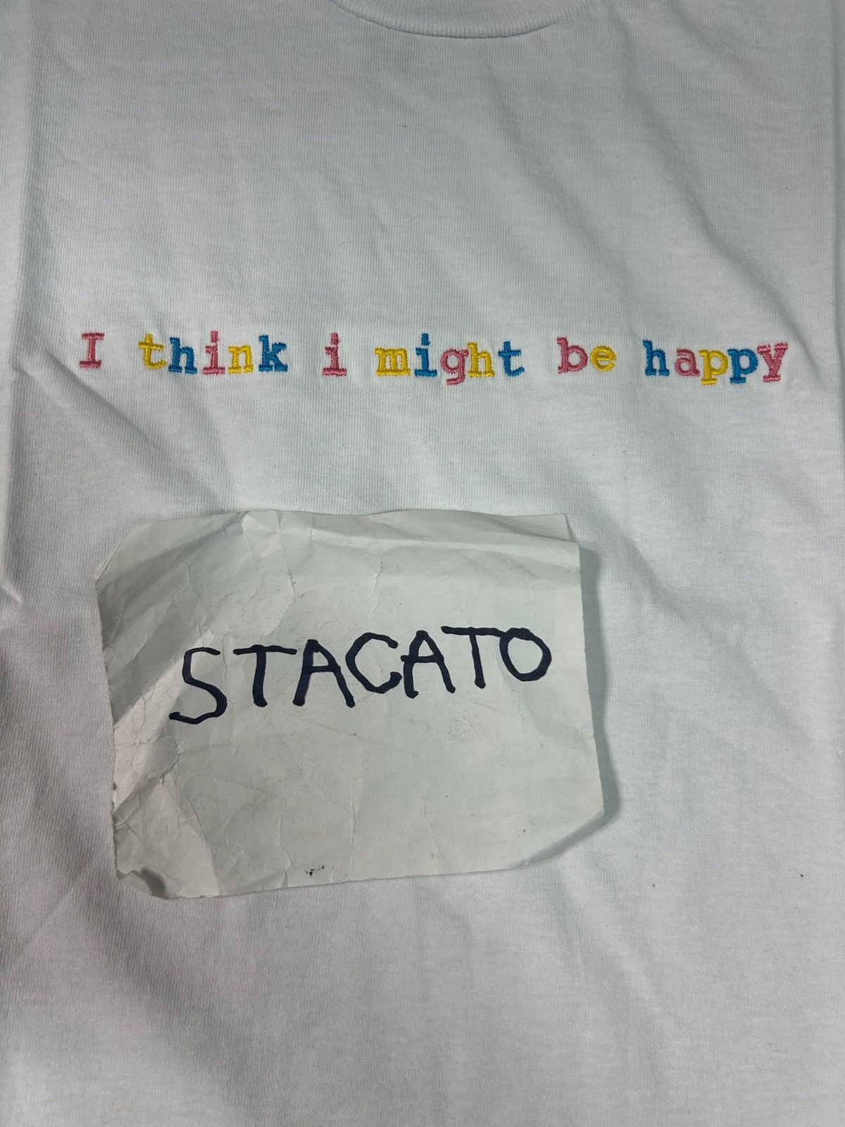 Gnarcotic × Rap Tees Gnarcotic Lil Gnar I Think I Might Be Happy Tee White Size US M / EU 48-50 / 2 - 3 Thumbnail