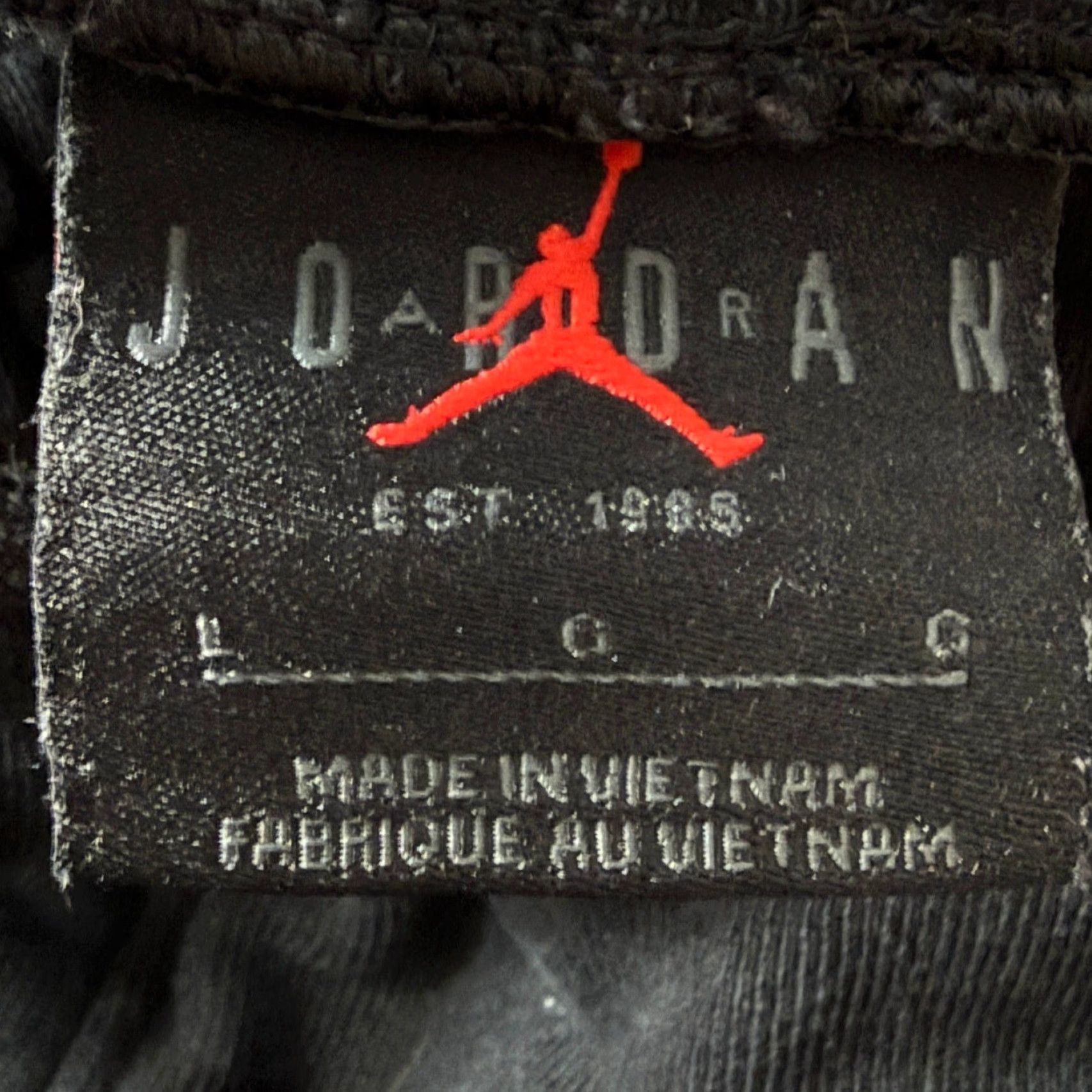 Jordan Brand Jordan Flight Fleece Pants Mens Large Black Washed Joggers DQ7468-010 Cotton Size US 33 - 5 Thumbnail