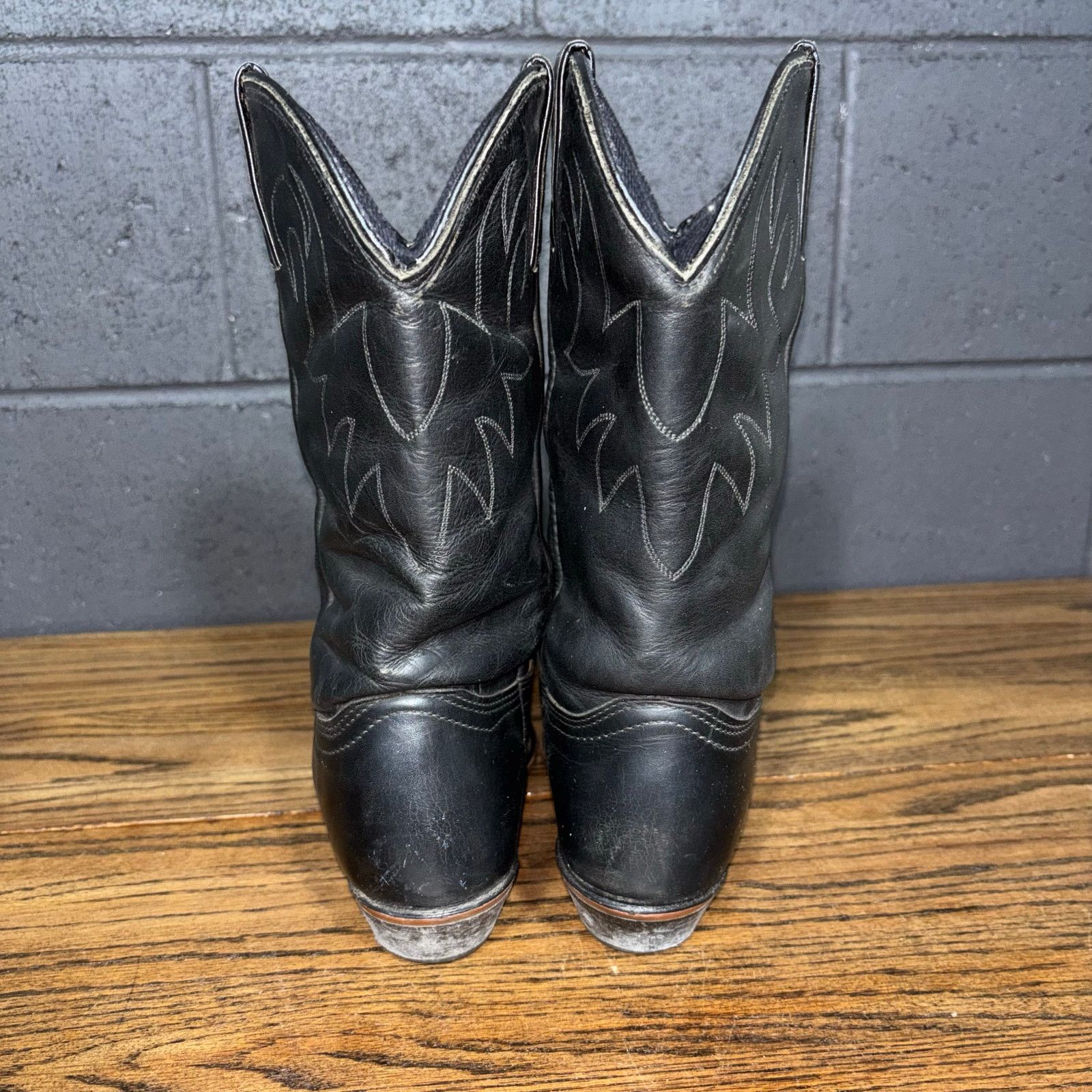 Other Durango Men’s Western Cowboy Boots Black Leather Size 9 USA Size US 9 / EU 42 - 4 Thumbnail