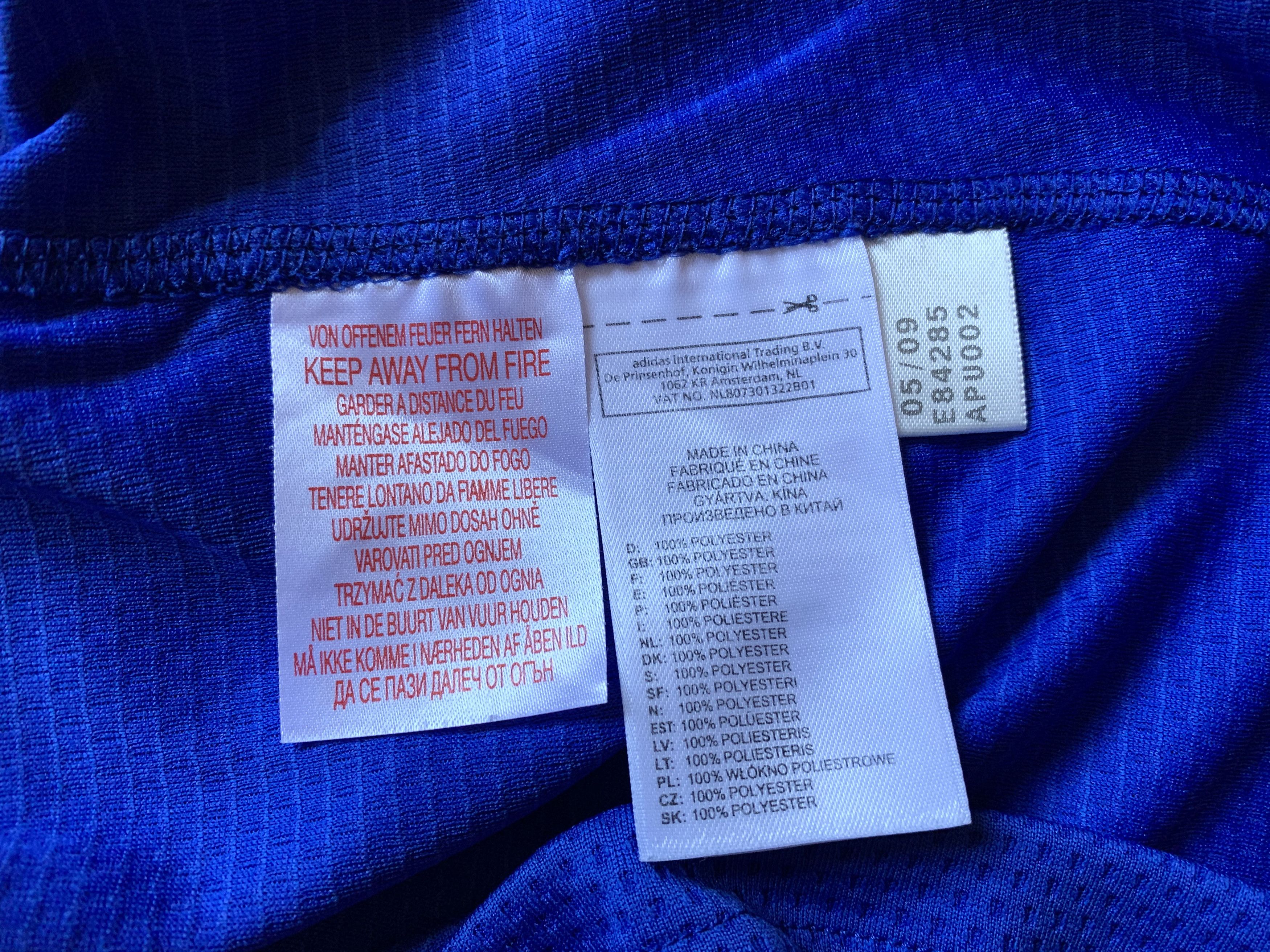 Adidas × Vintage Vintage Adidas Chelsea Home Football Shirt 2009-2010 Size US S / EU 44-46 / 1 - 11 Thumbnail