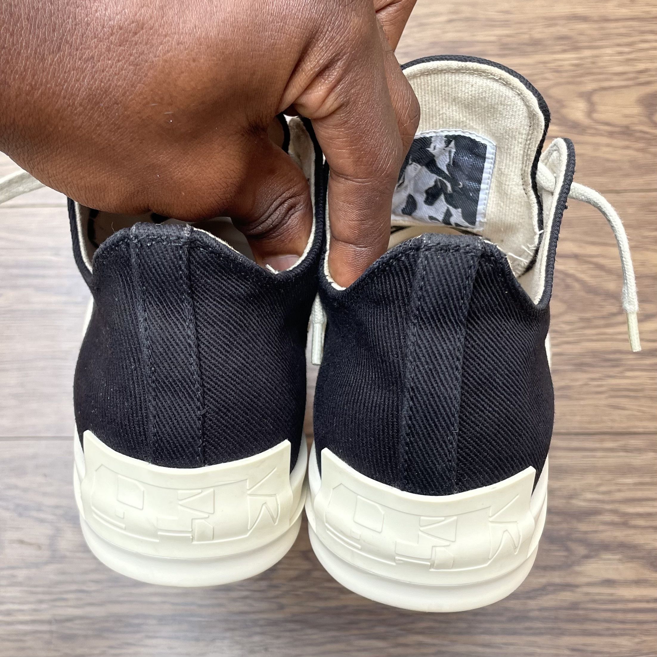 Rick Owens Drkshdw Rick Owens DRKSHDW License Plate Ramones Low Size US 6 / IT 36 - 19 Thumbnail
