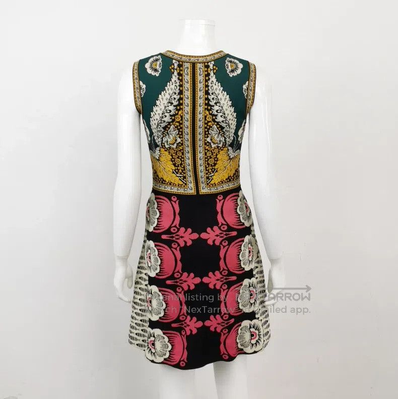 Valentino Valentino Contrasting crew neck dress Size S / US 4 / IT 40 - 2 Thumbnail