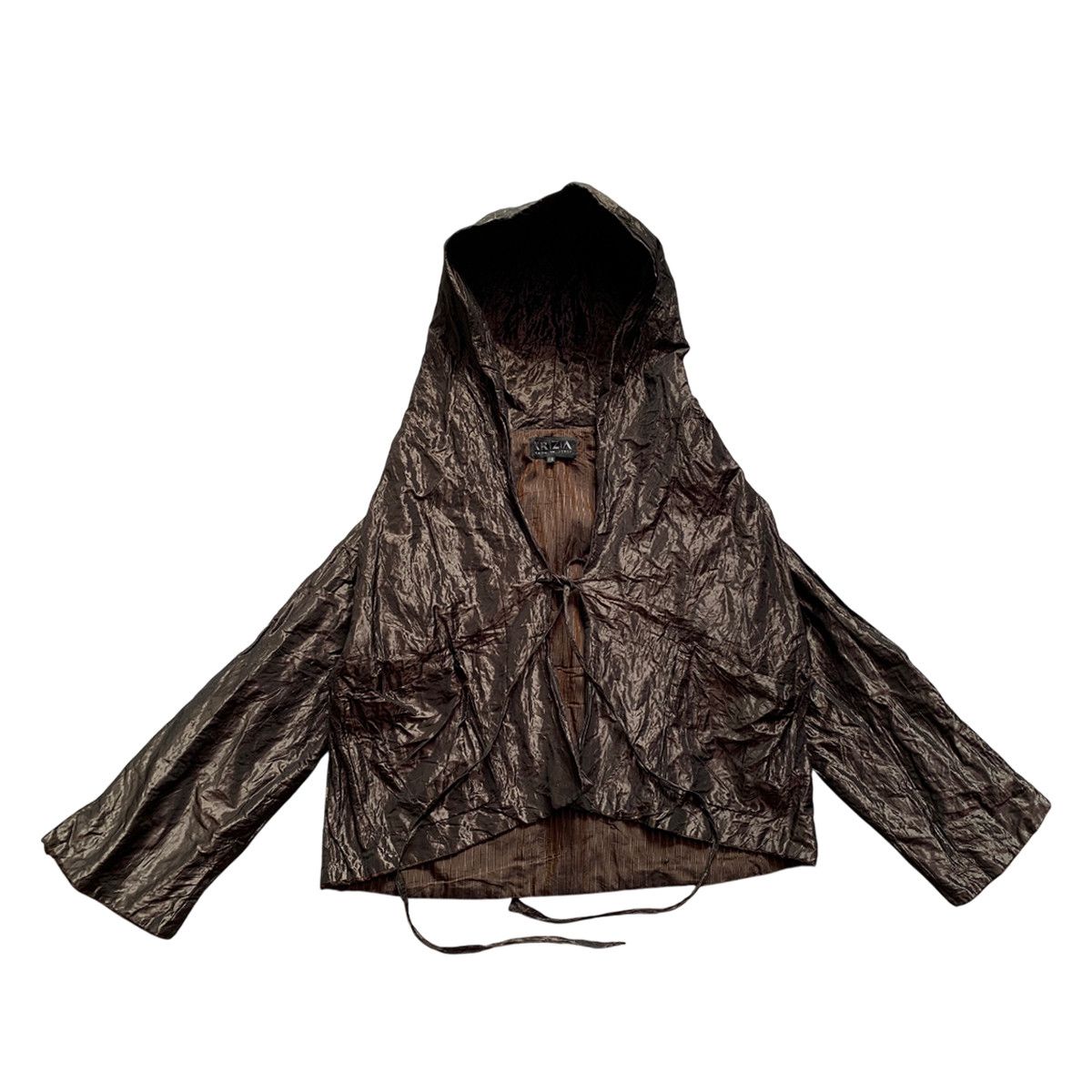 Krizia × Le Grande Bleu (L.G.B.) VINTAGE KRIZIA BROWN METALLIC LIGHT JACKET Size L / US 10 / IT 46 - 1 Thumbnail