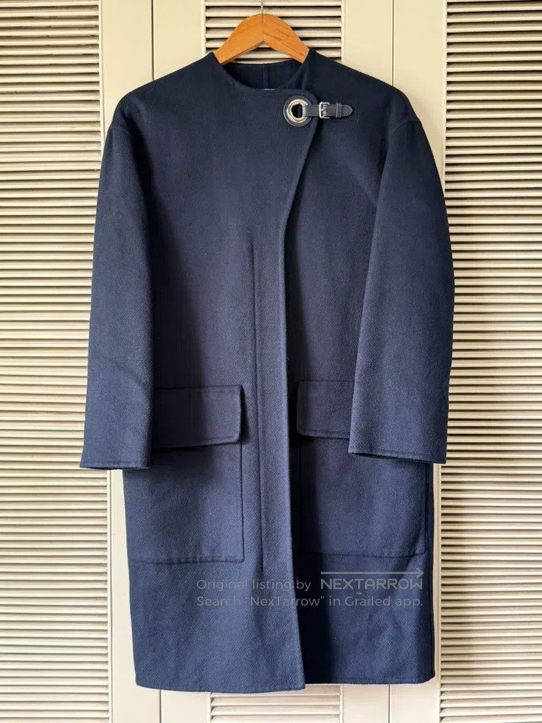 Hermes Hermes White Cashmere Overcoat Size XXS / US 00 / IT 34 - 1 Thumbnail