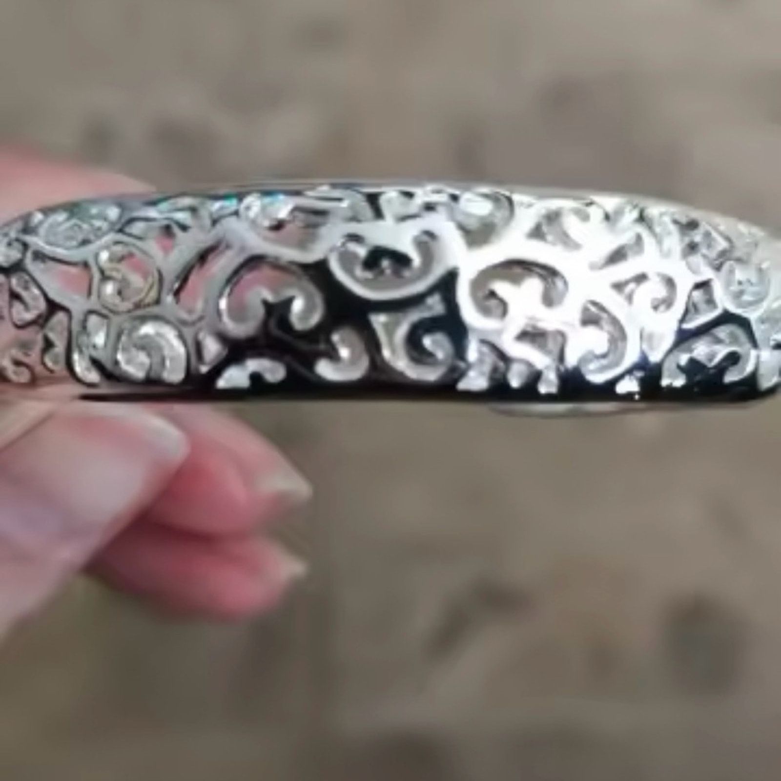 Other Sterling Silver open bangle bracelet for women Size ONE SIZE - 7 Thumbnail