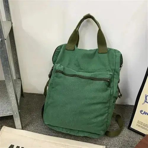Japanese Brand Canvas Backpack Double Handle Leisure Size ONE SIZE - 2 Thumbnail