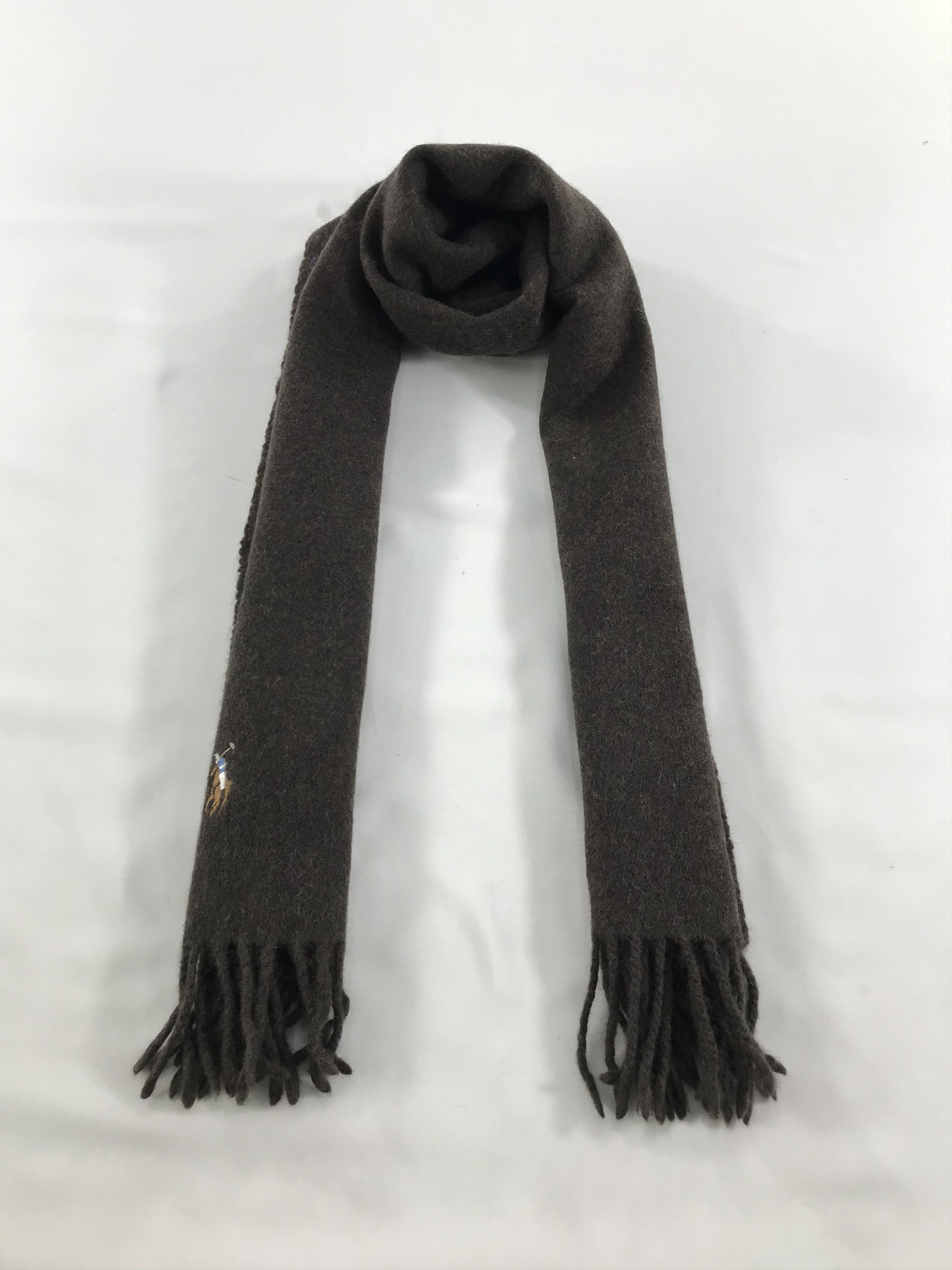 Polo Ralph Lauren Polo Ralph Lauren Plain Wool Scarf Muffler V83 Size ONE SIZE - 1 Thumbnail