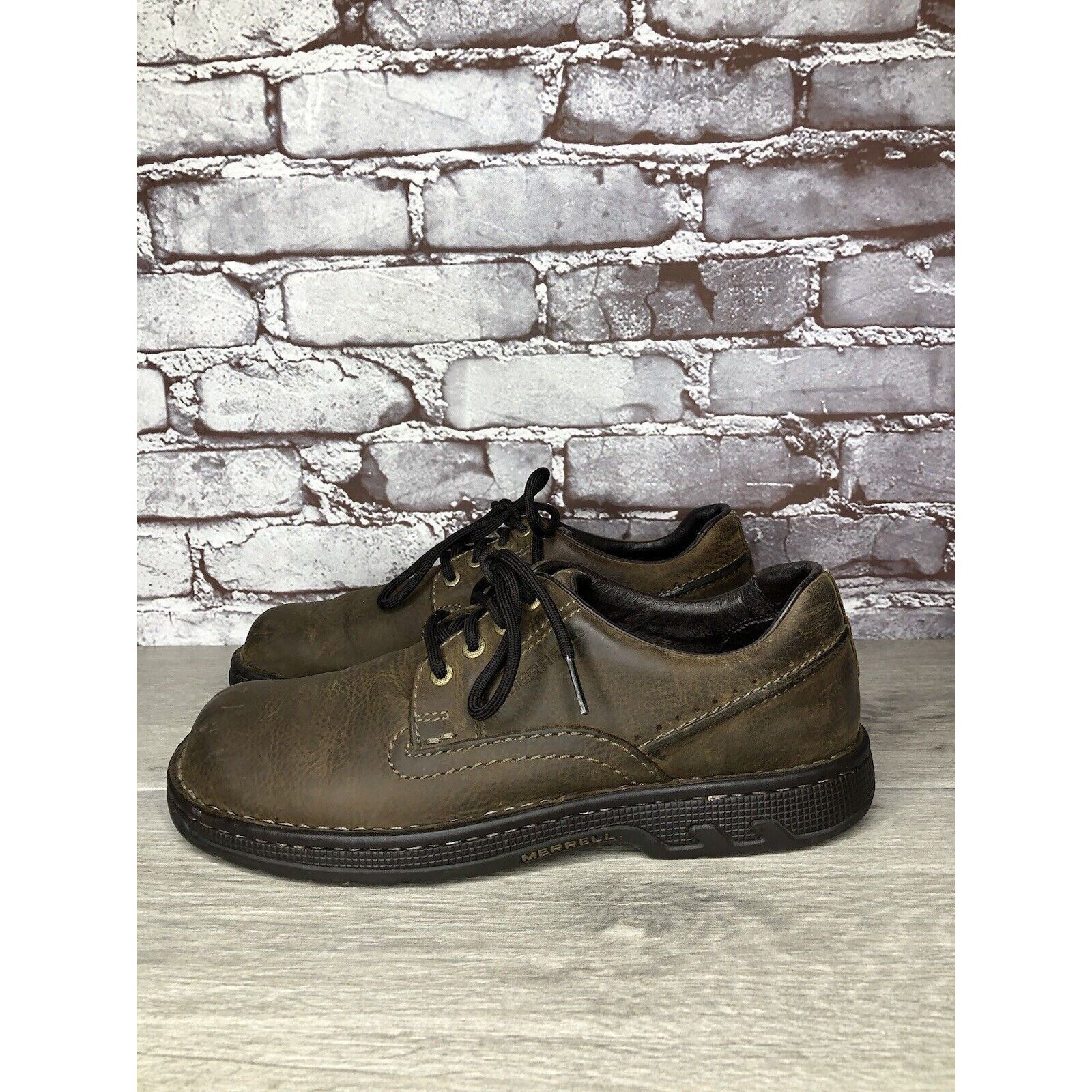 Merrell Merrell Brown Leather World Rambler Lace Up Casual Shoes Men Size US 9 / EU 42 - 21 Thumbnail