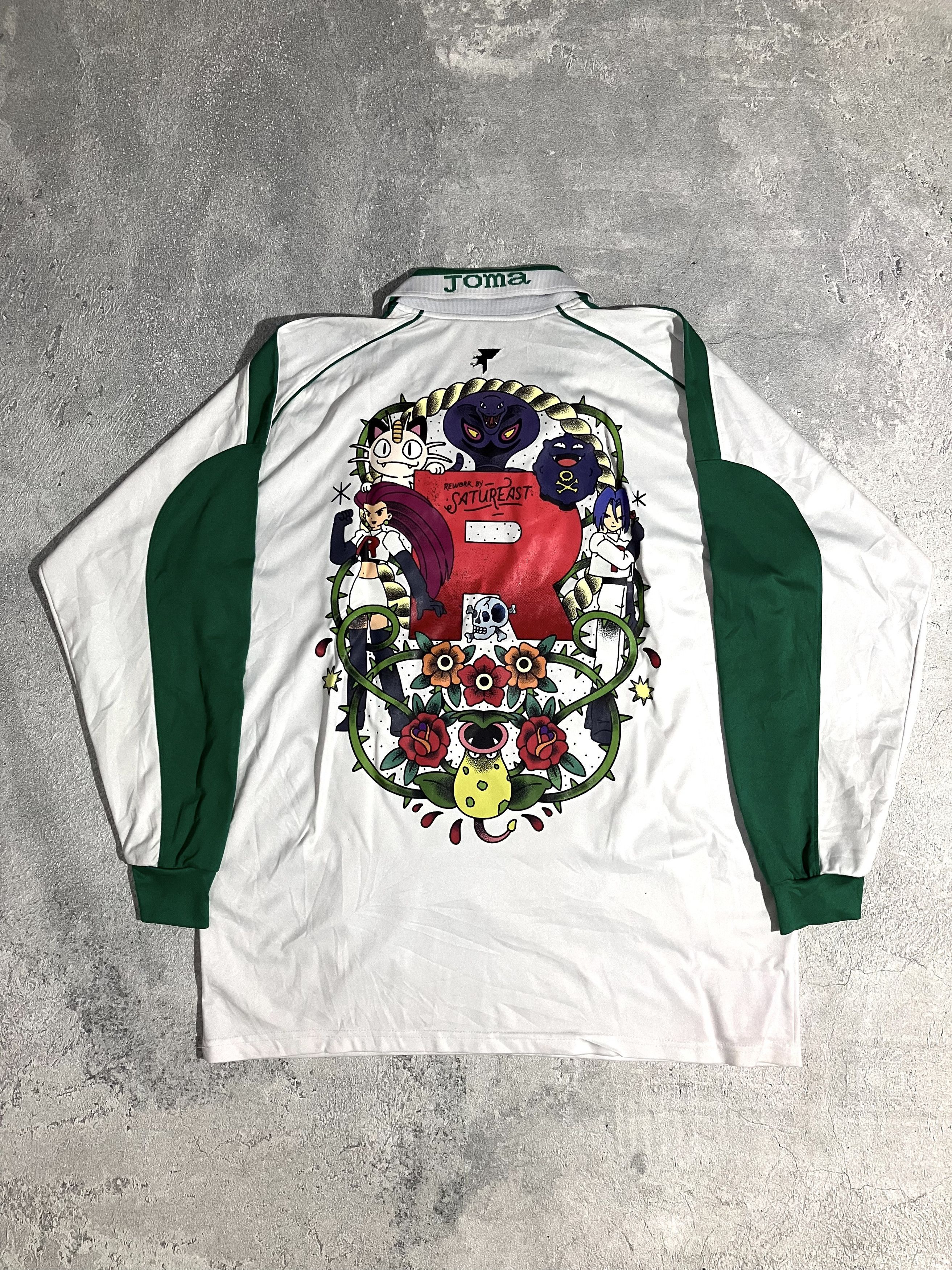 Anime 00s Vintage Soccer Jersey x Custom Pokemon team rocket Size US XL / EU 56 / 4 - 2 Thumbnail