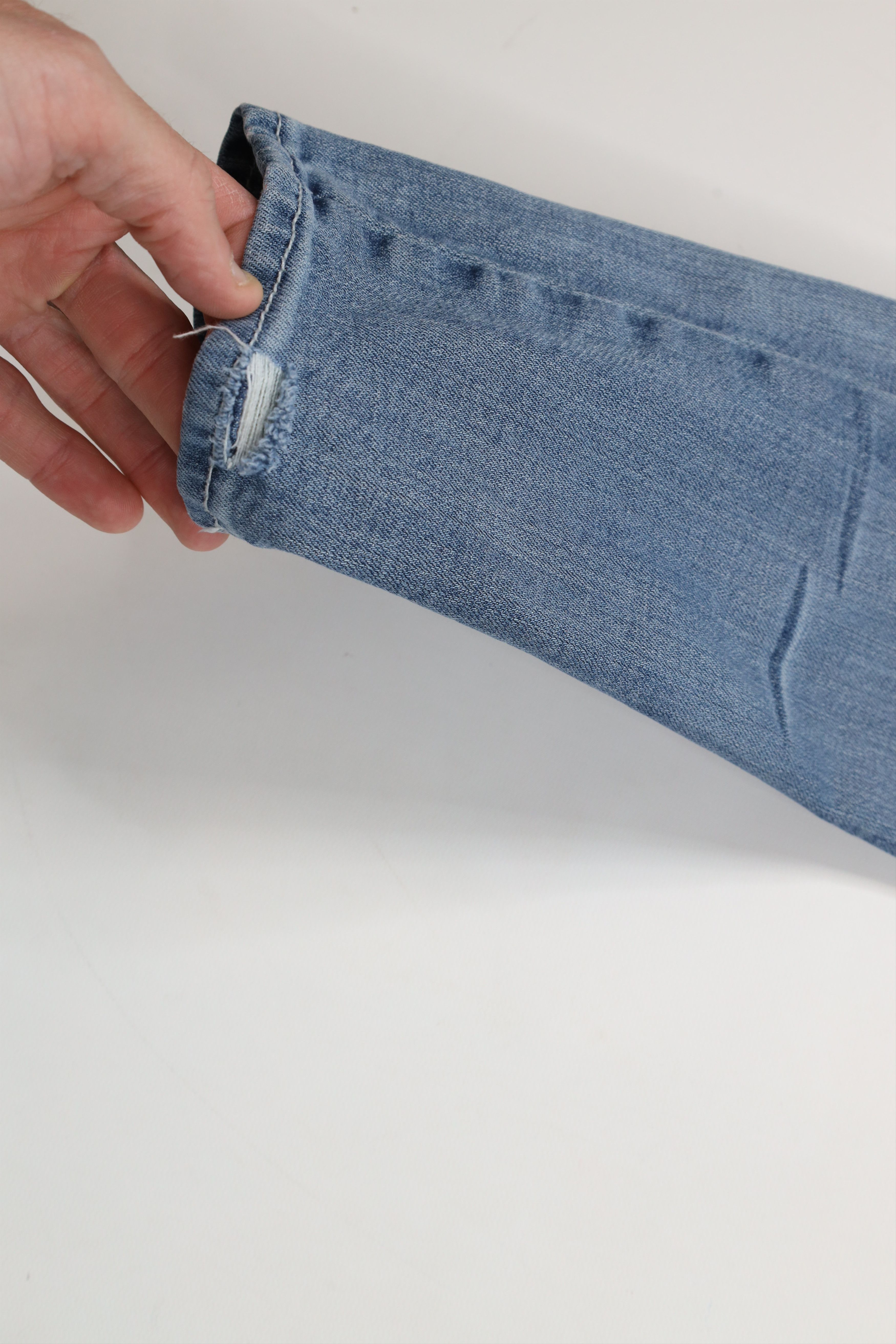 Express × Vintage Rerock Express Thick Stitch Stretch Skinny Crop Jeans Size 28" / US 6 / IT 42 - 6 Thumbnail