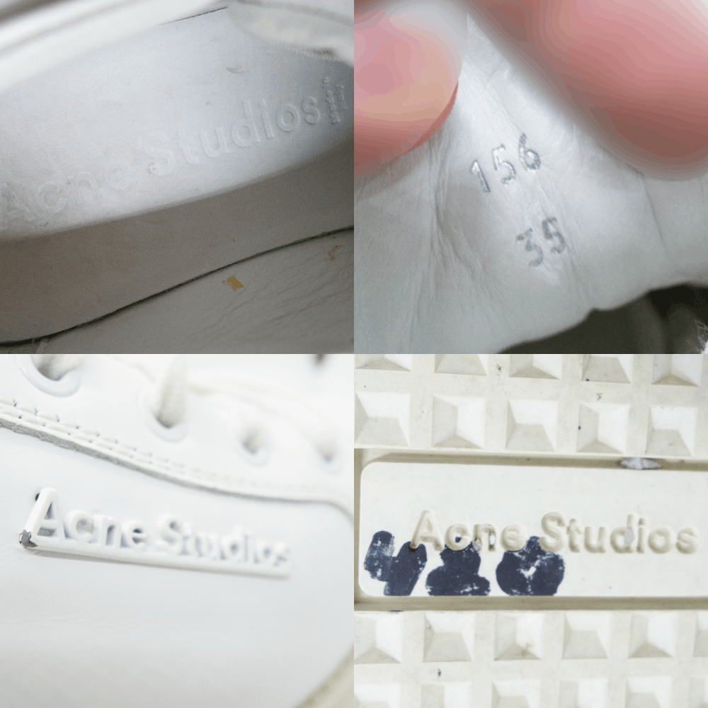 Acne Studios Logo Leather Platform Sneakers Size US 5 / IT 35 - 8 Thumbnail